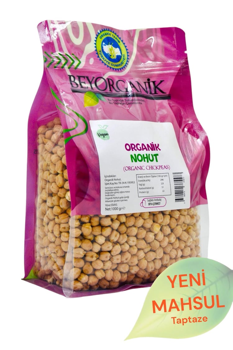 Organik Nohut 1kg (Pestisit ve Aflatoksin Analizl)