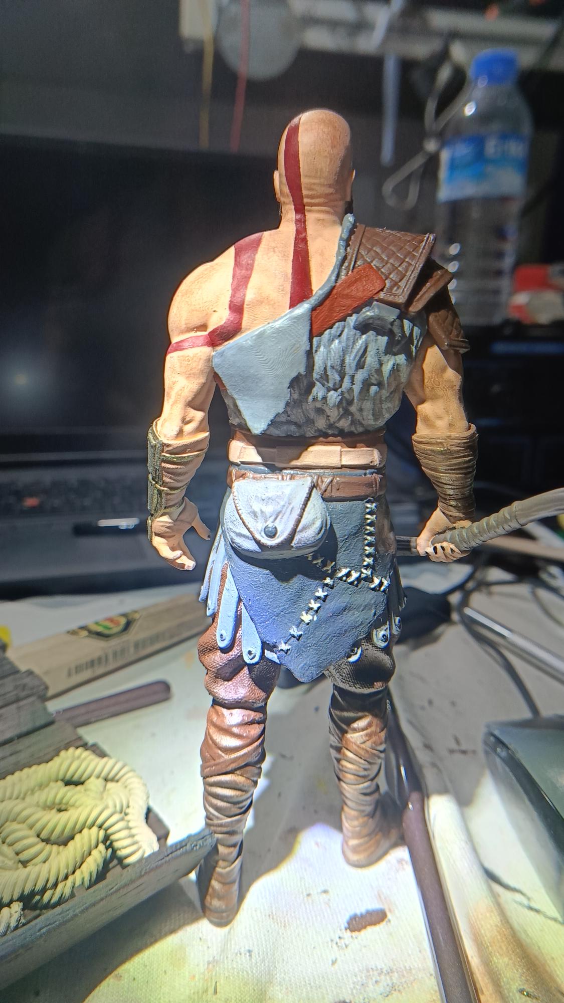 Grumpy Old Kratos 3D Printing Figurine