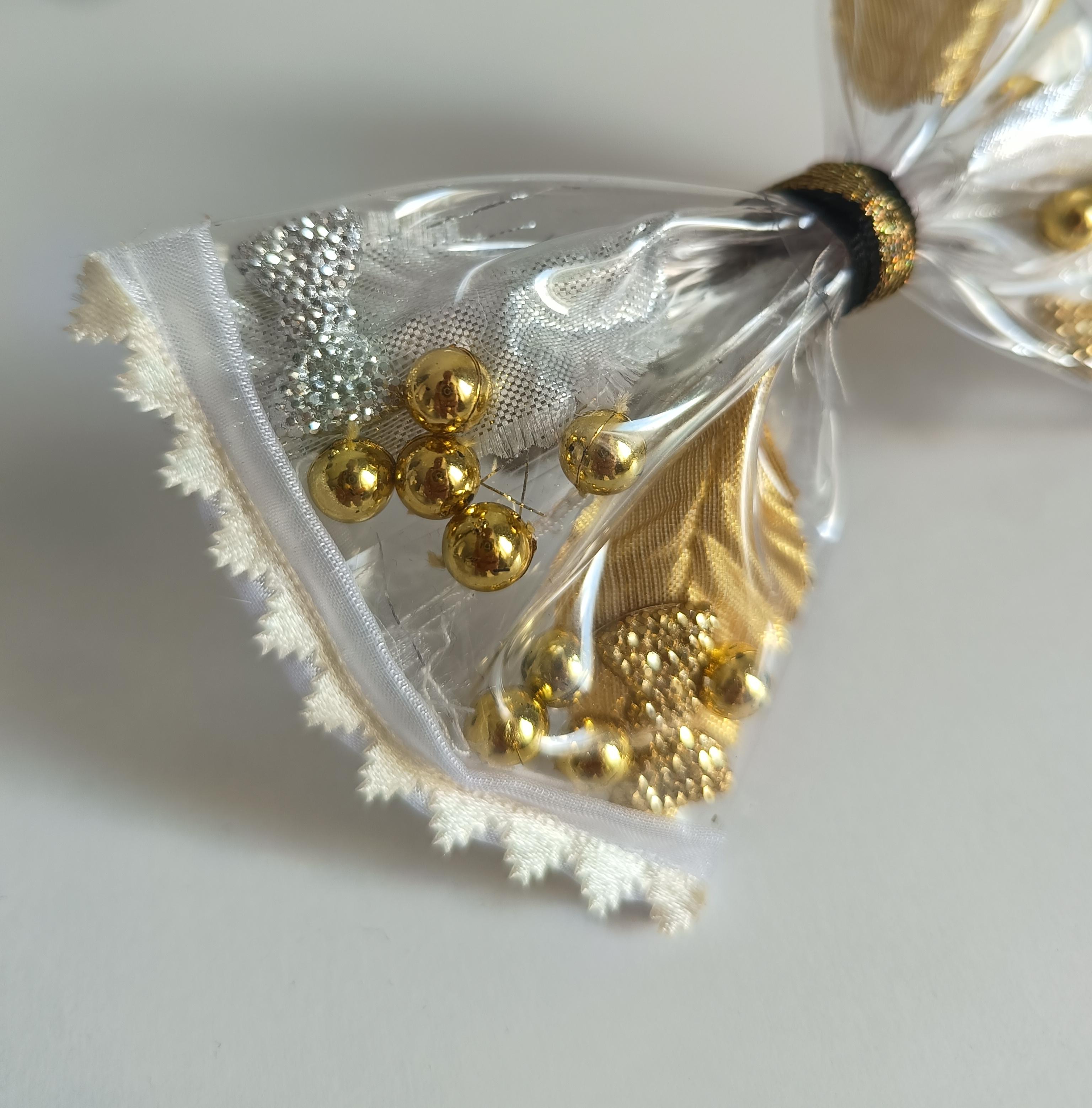 Şeffaf Klipsli Şeker Toka Dore