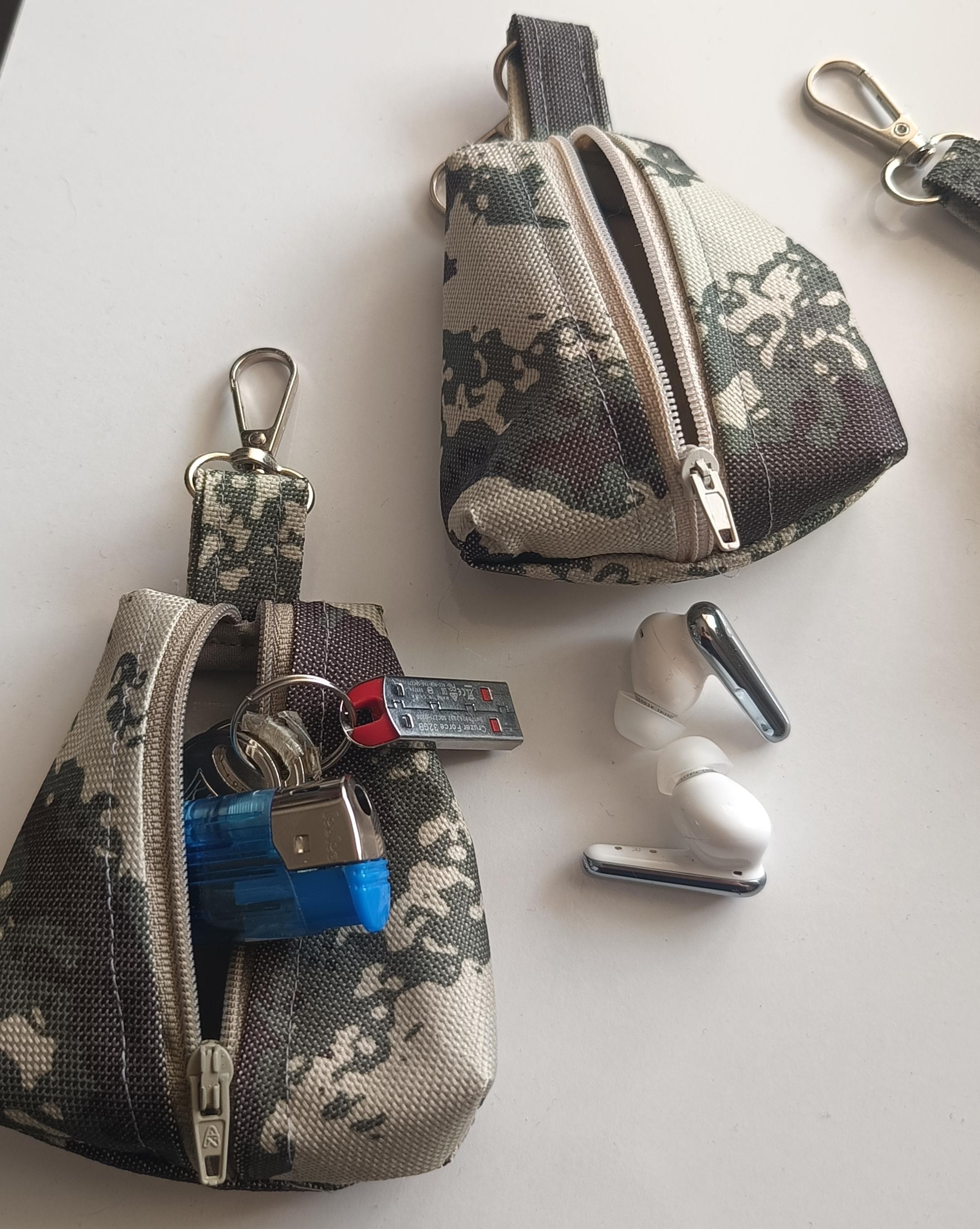 Kamuflaj Desen Erkek Yetişkin ve Çocuk Mini Cüzdan