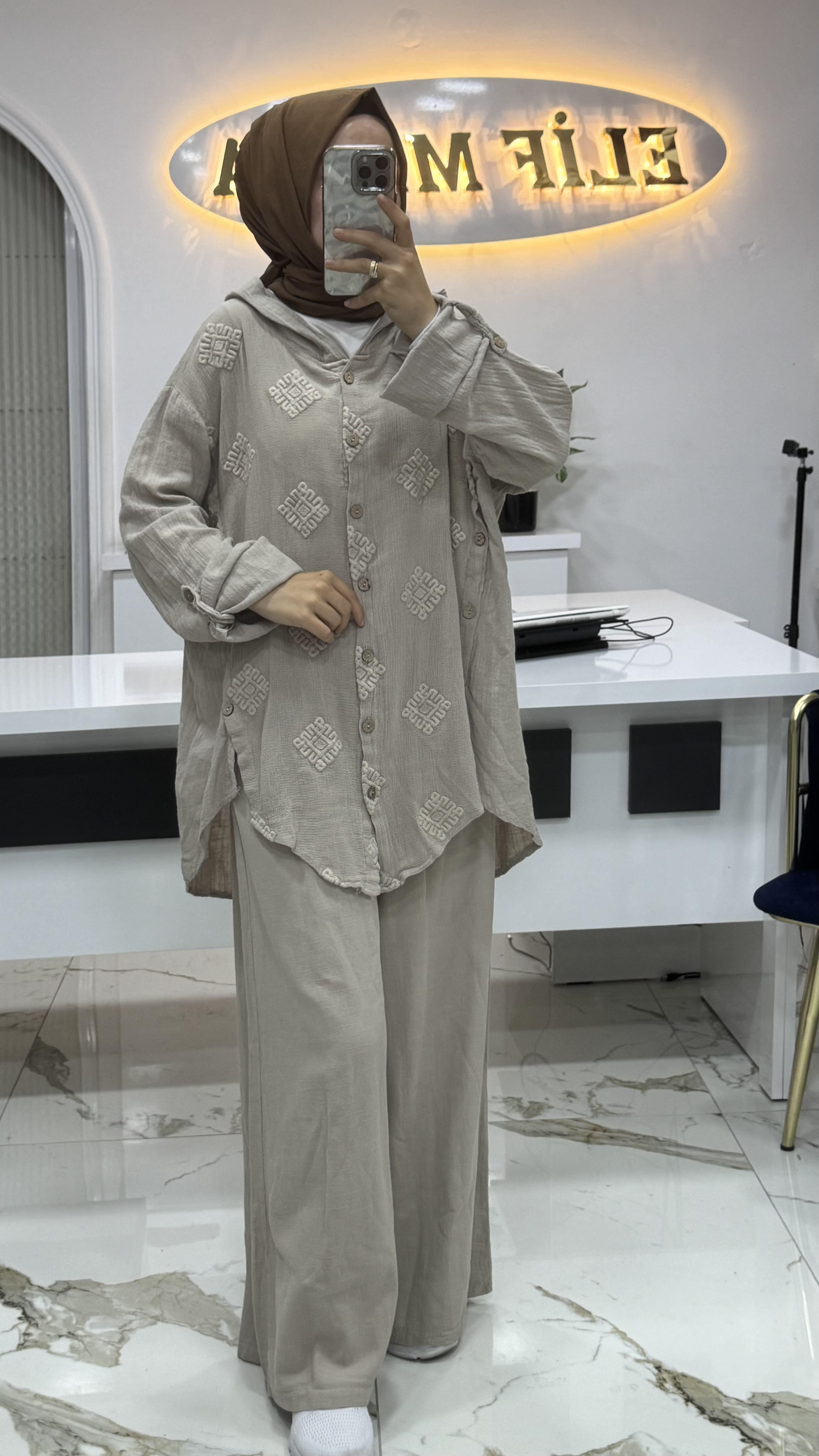 2952 KETEN TAKIM TAŞ RENGİ