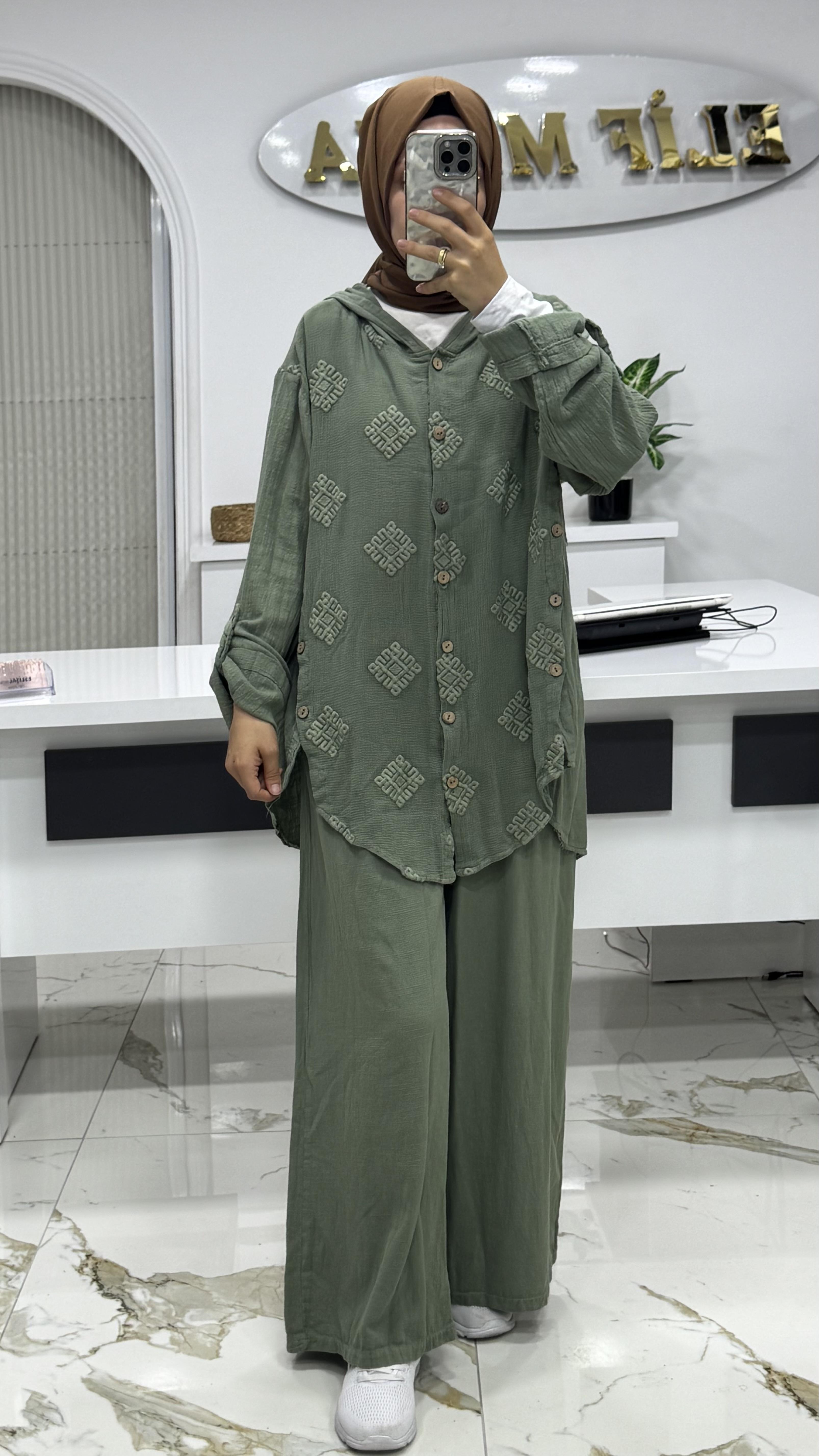2952 KETEN TAKIM MİNT YEŞİLİ