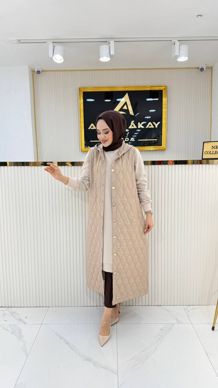 AYŞE AKAY ASTARSIZ KAPİTONE YELEK TAŞ