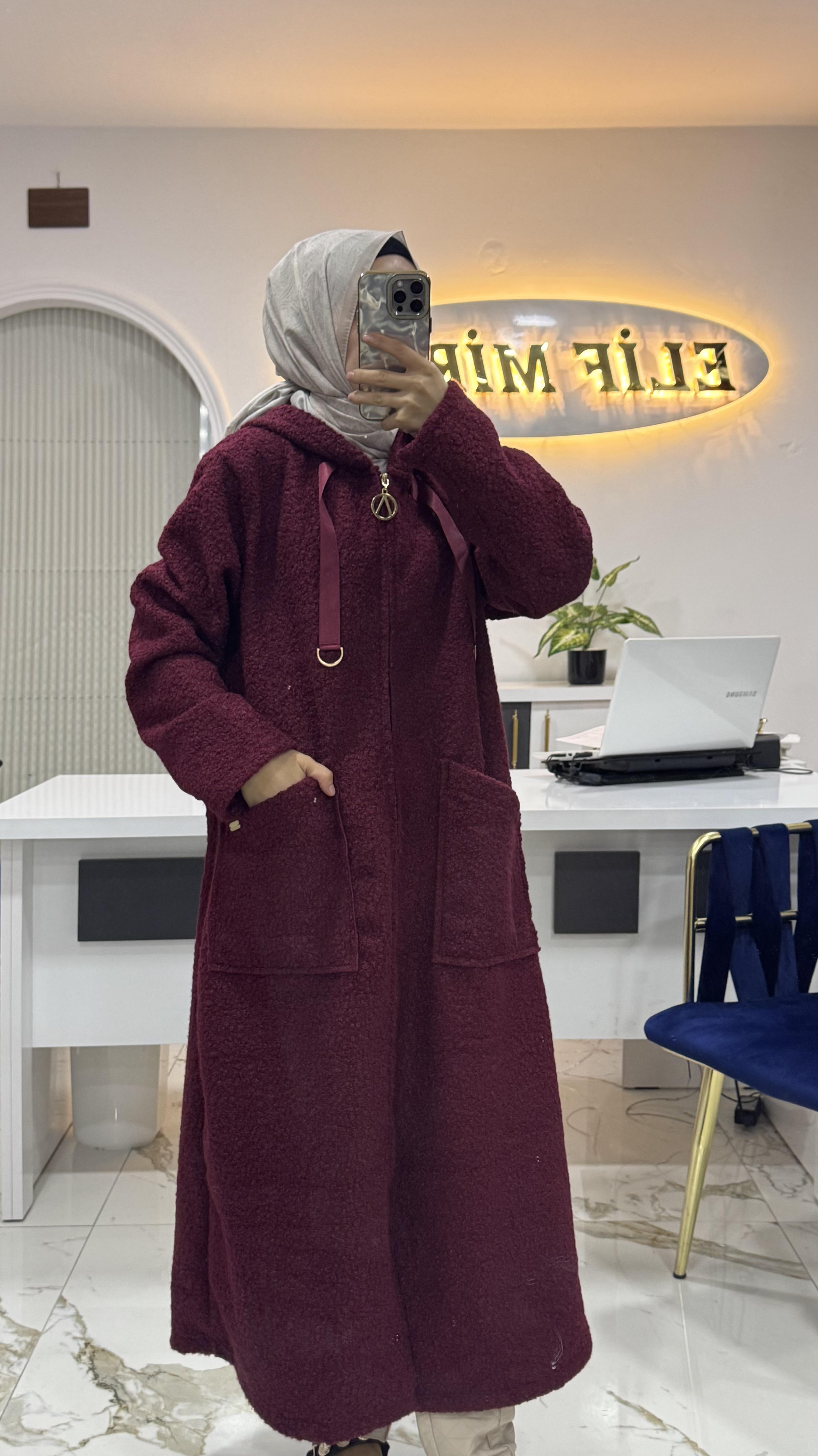 AYŞE AKAY KUZU KAP BORDO