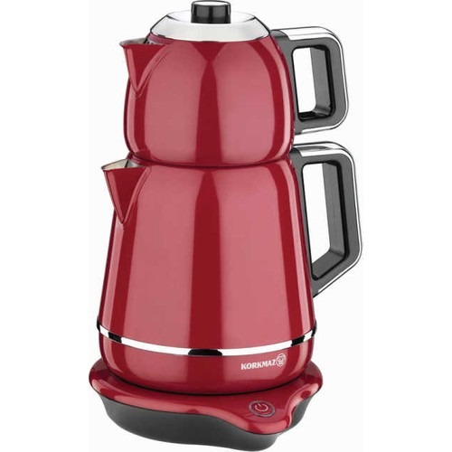 Korkmaz Demiks KırmızıKrom Elektrikli Çaydanlık 1.7 lt