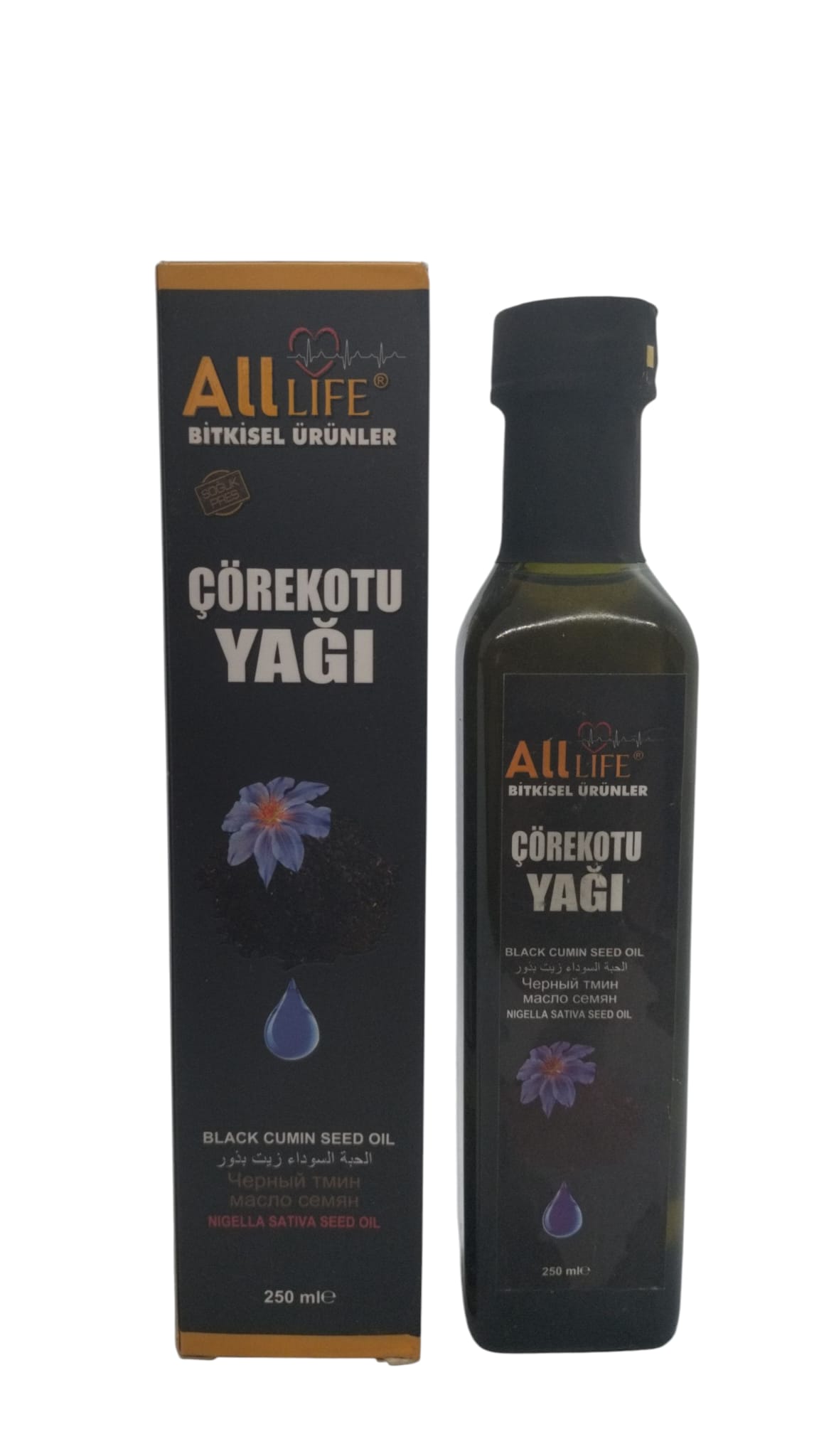 ALL LİFE ÇÖREKOTU YAĞI 250 ML