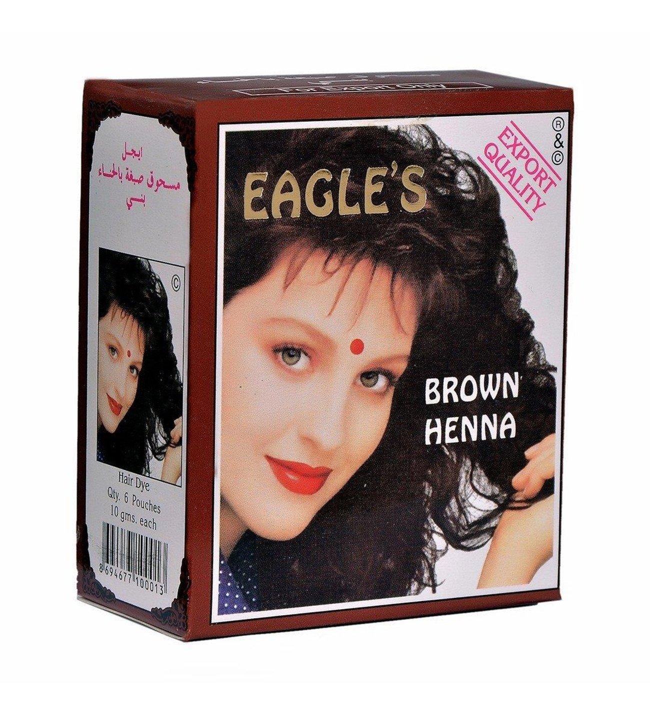 Fırsat Kapısı Eagle's Orijinal Hint Kınası Kına Saç Kınası Boyası Kahverengi - Brown Henna
