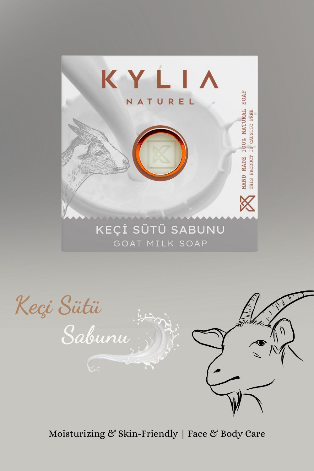 Fırsat Kapısı KYLİA  Naturel Keçi Sütü Sabunu 125 Gr. Sabun