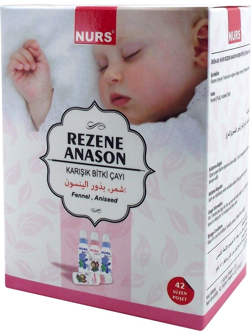 Fırsat Kapısı Nurs Lokman Hekim Anne Çayı Rezene Anason Bitki Çayı 42'li Süzen Poşet - 1 Paket