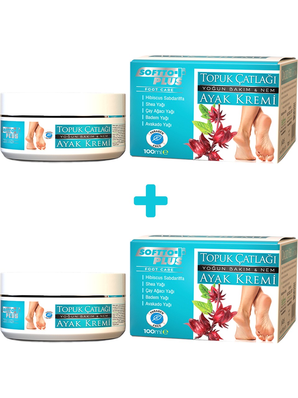 Fırsat Kapısı Softto Plus Topuk ve Ayak Kremi 100 ml x 2 Adet