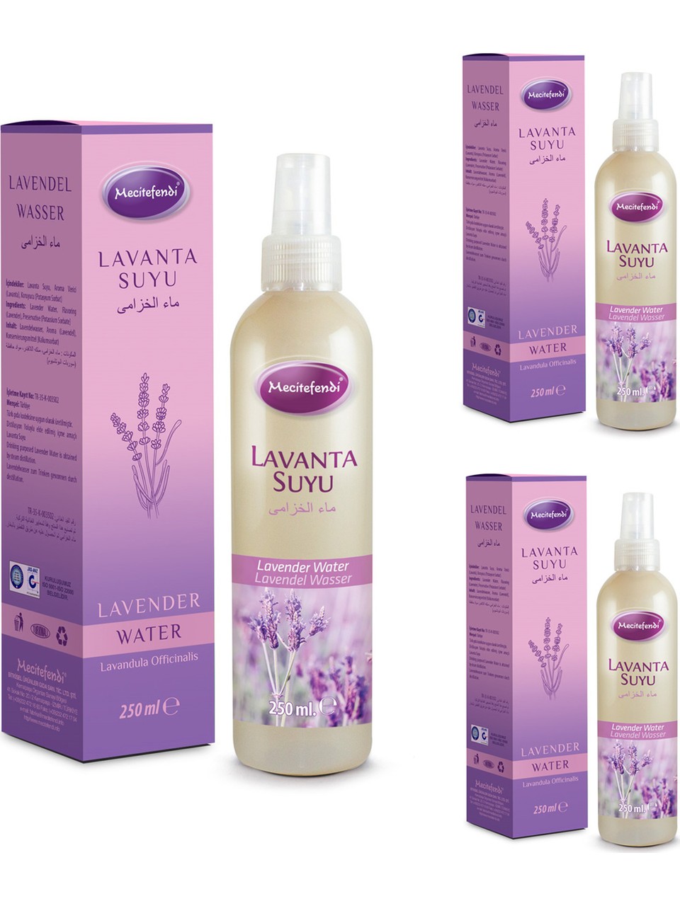 Fırsat Kapısı Mecitefendi Lavanta Suyu 250 ml x 3