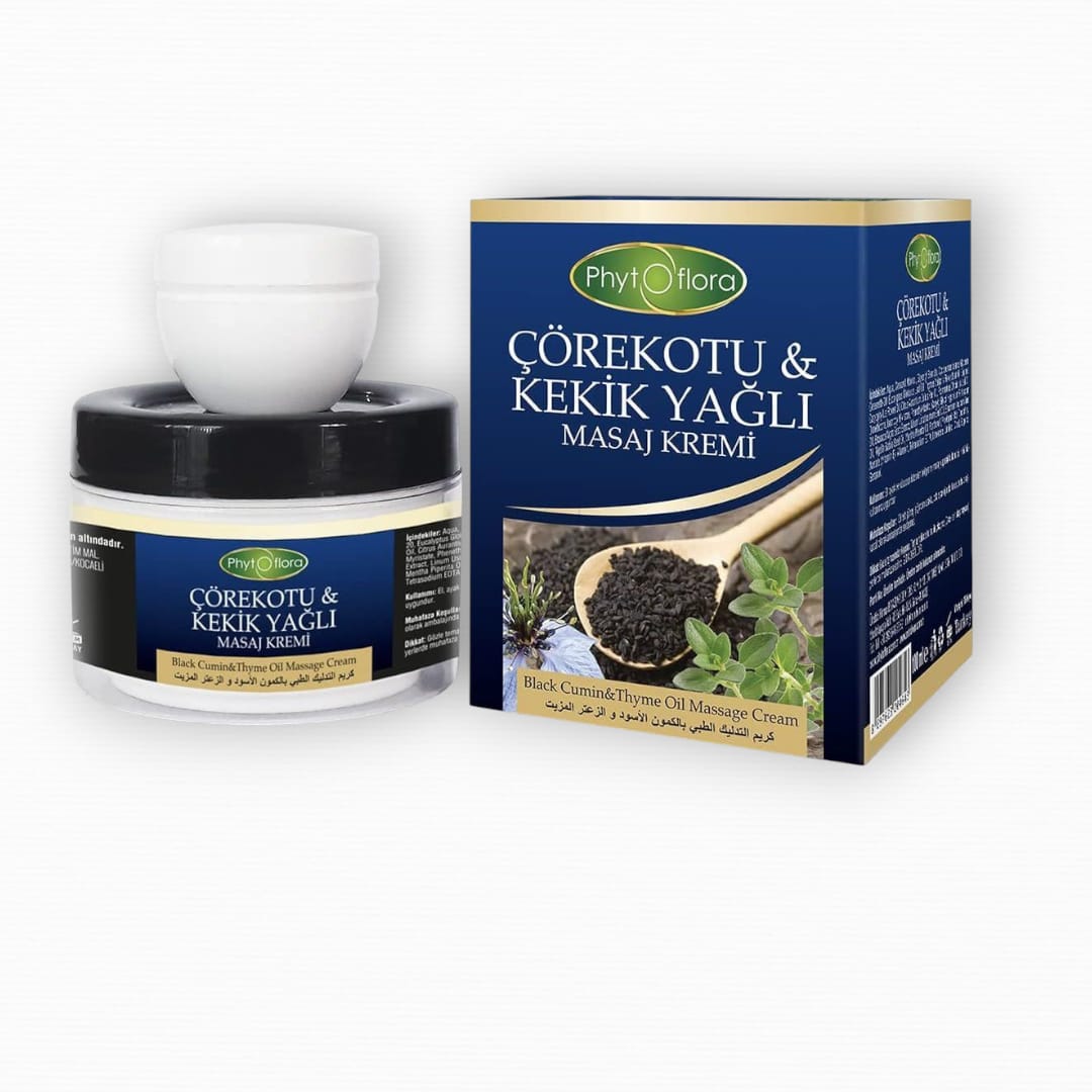 Fırsat Kapısı Mindivan Phyto Flora Çörek Otu Otlu Çörekotu Kekik Yağlı Masaj Kremi 100 ml