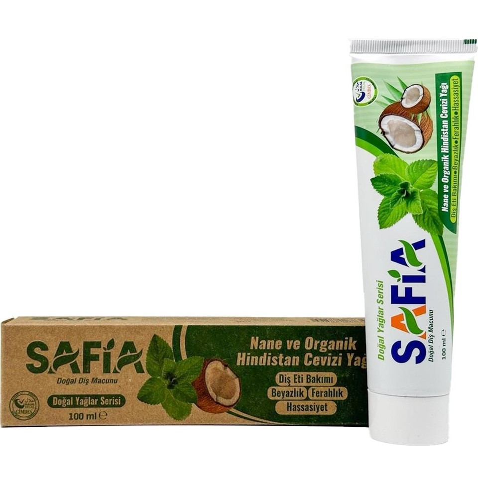 Fırsat Kapısı Safia Nane ve Hind.Cevizli Organik Diş Macunu 100 Ml