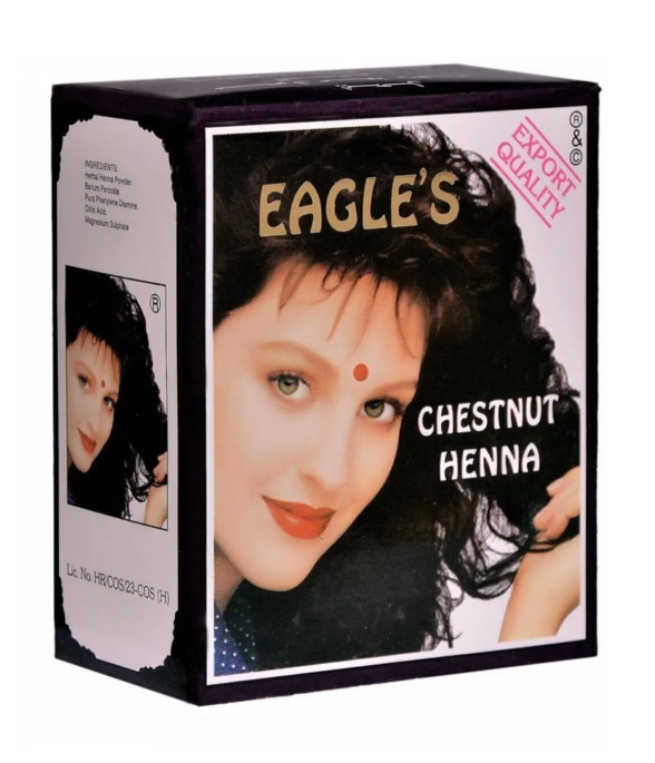 Eagle's Orijinal Hint Kınası Kına Saç Boyası Kestane Rengi - Chestnut Henna