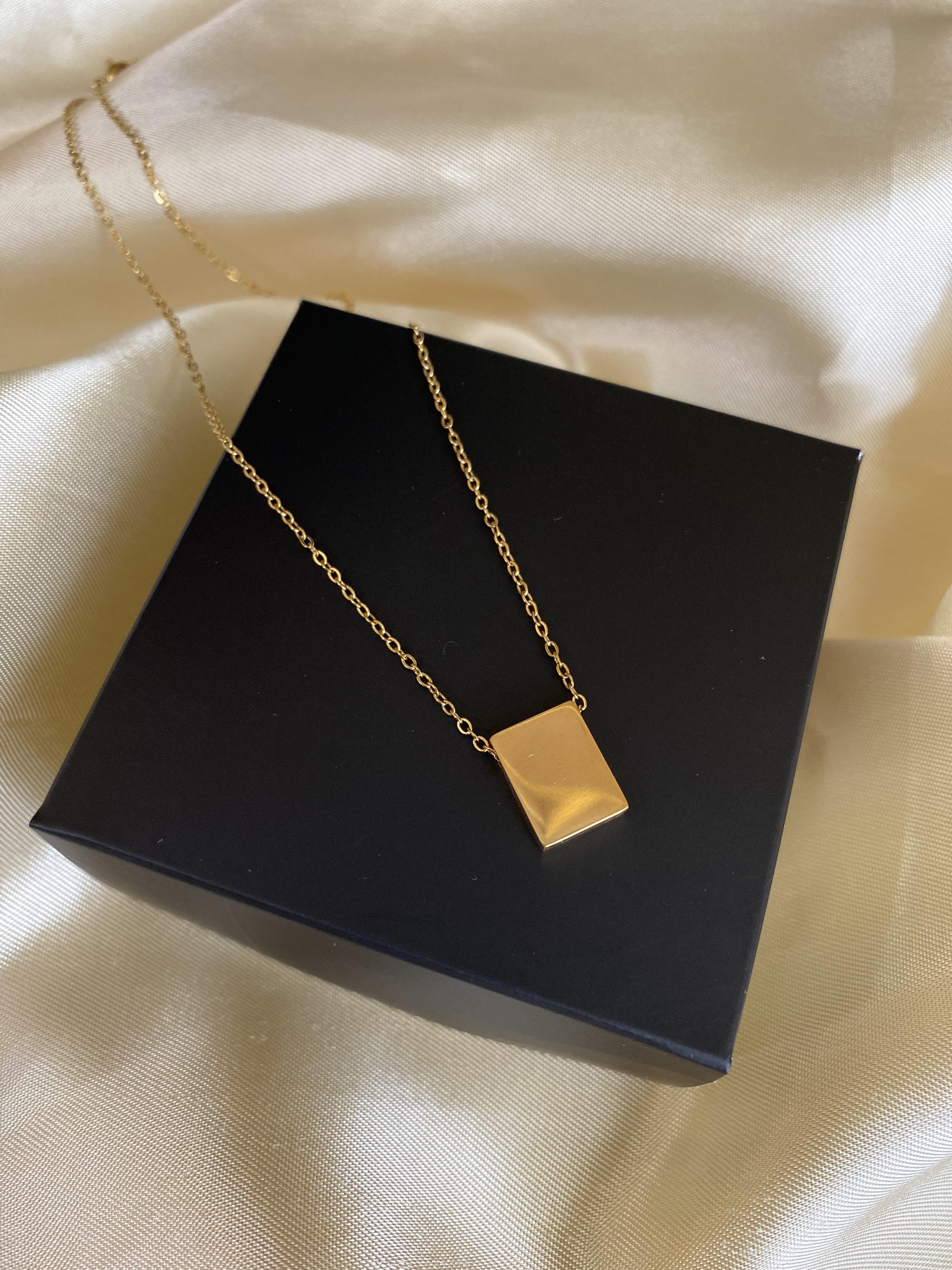 Gold çelik kolye