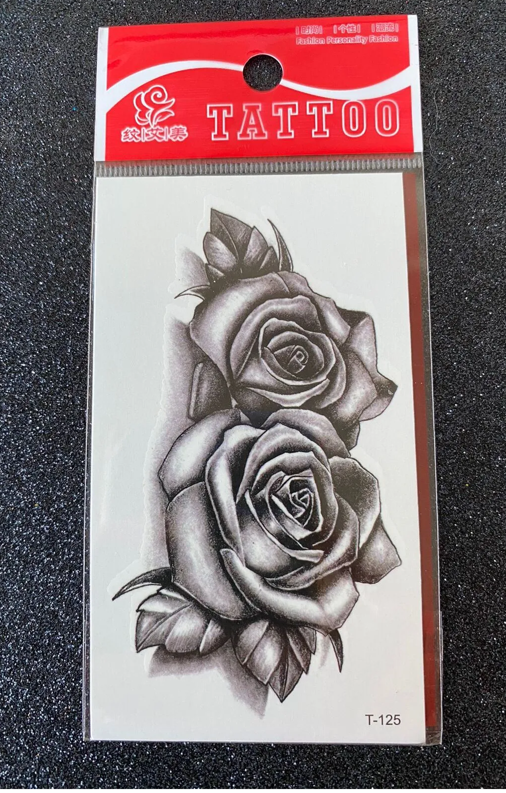 Gül Desenli Göğüs Arası, Bilek, Kol, Bacak, Boyun Geçici Dövme, Tattoo