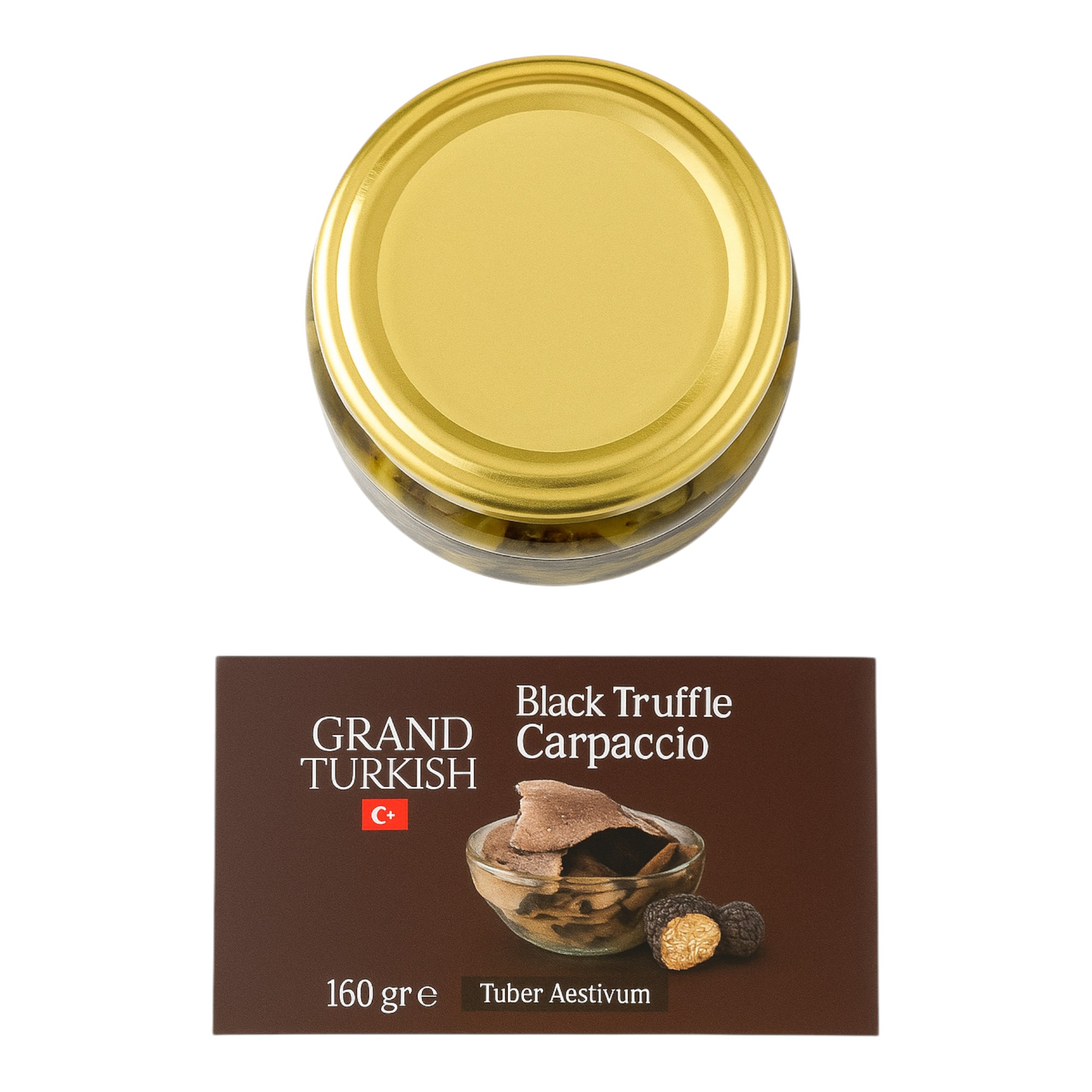 Siyah Trüf Mantarı Dilimleri Carpaccio - Tuber Aestivum, 160 Gr, Premium Konserve