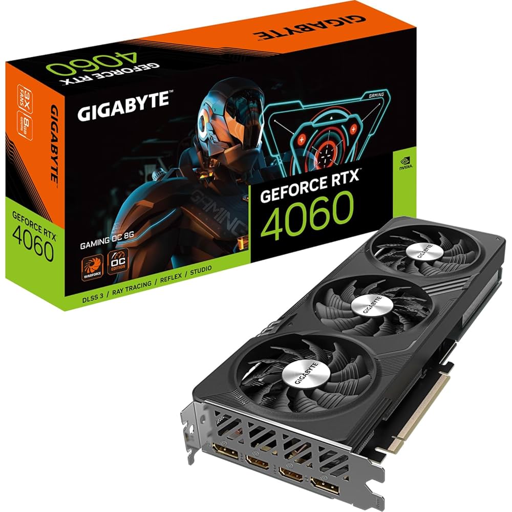 GİGABYTE RTX 4060 8 GB 3 FANLI EKRAN KARTI