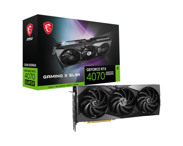 MSI GAMİNG X SLIM RTX 4070 SÜPER 12 GB EKRAN KARTI