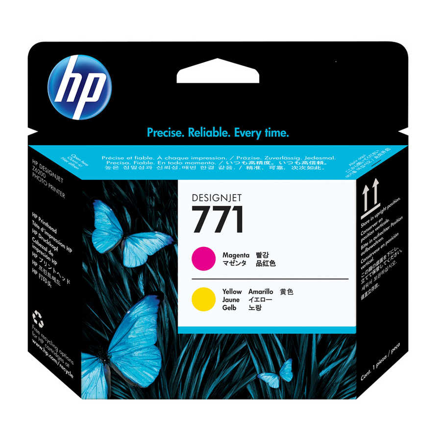 HP 771 CE018A Sarı Kırmızı Orijinal Baskı Kafası