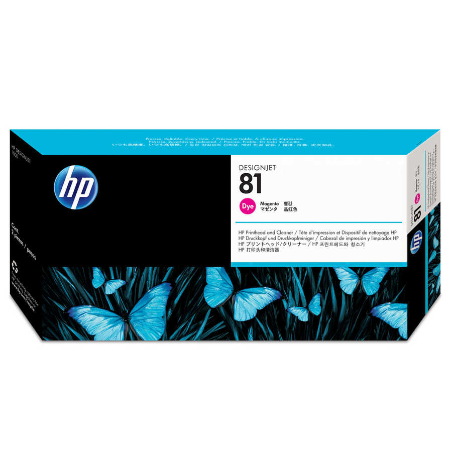 HP 81 C4952A Kırmızı Orijinal Baskı Kafası Kafa Temizleyici