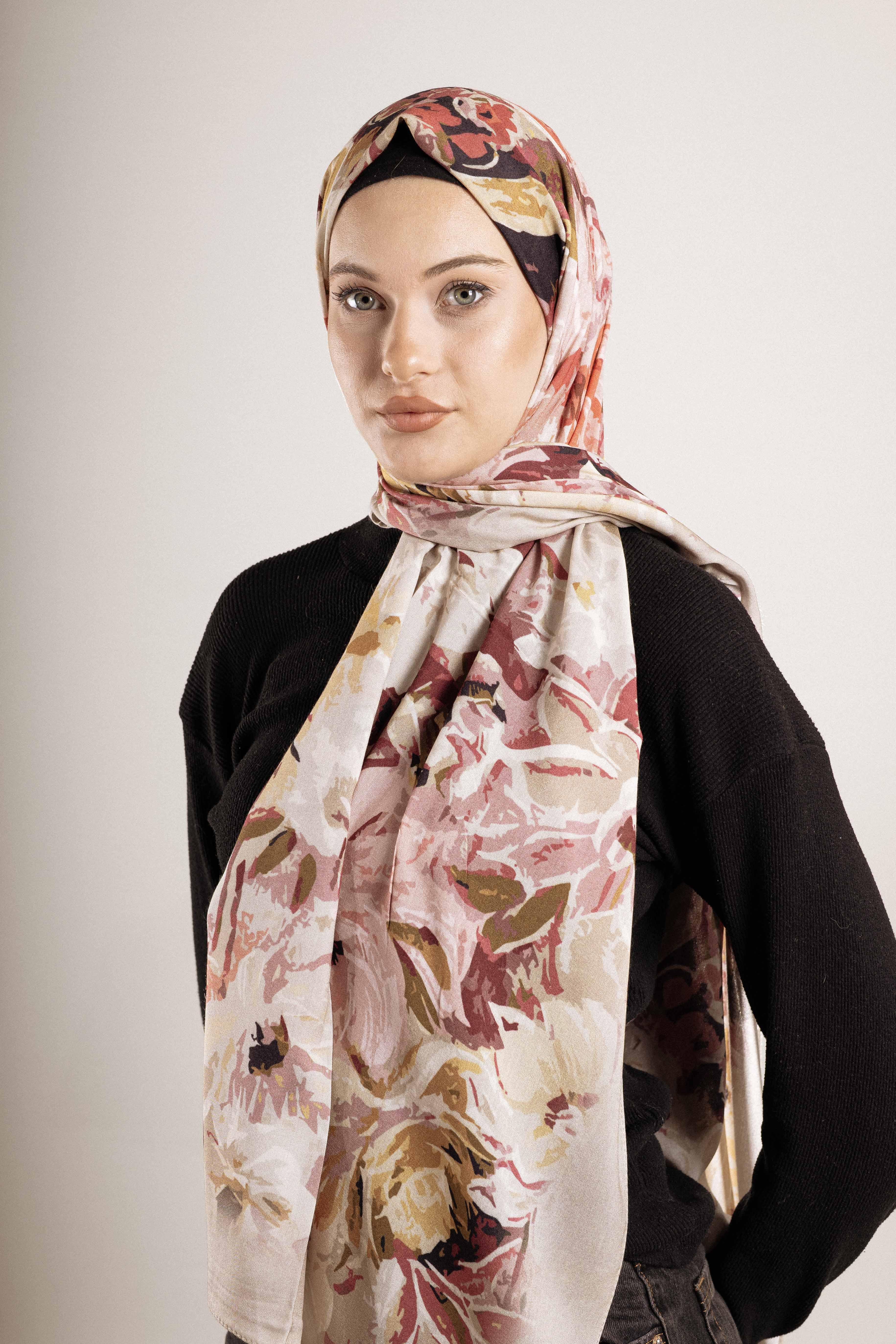 FLOOR İPEK ŞAL İTALYAN DİKİŞİ DESEN-2