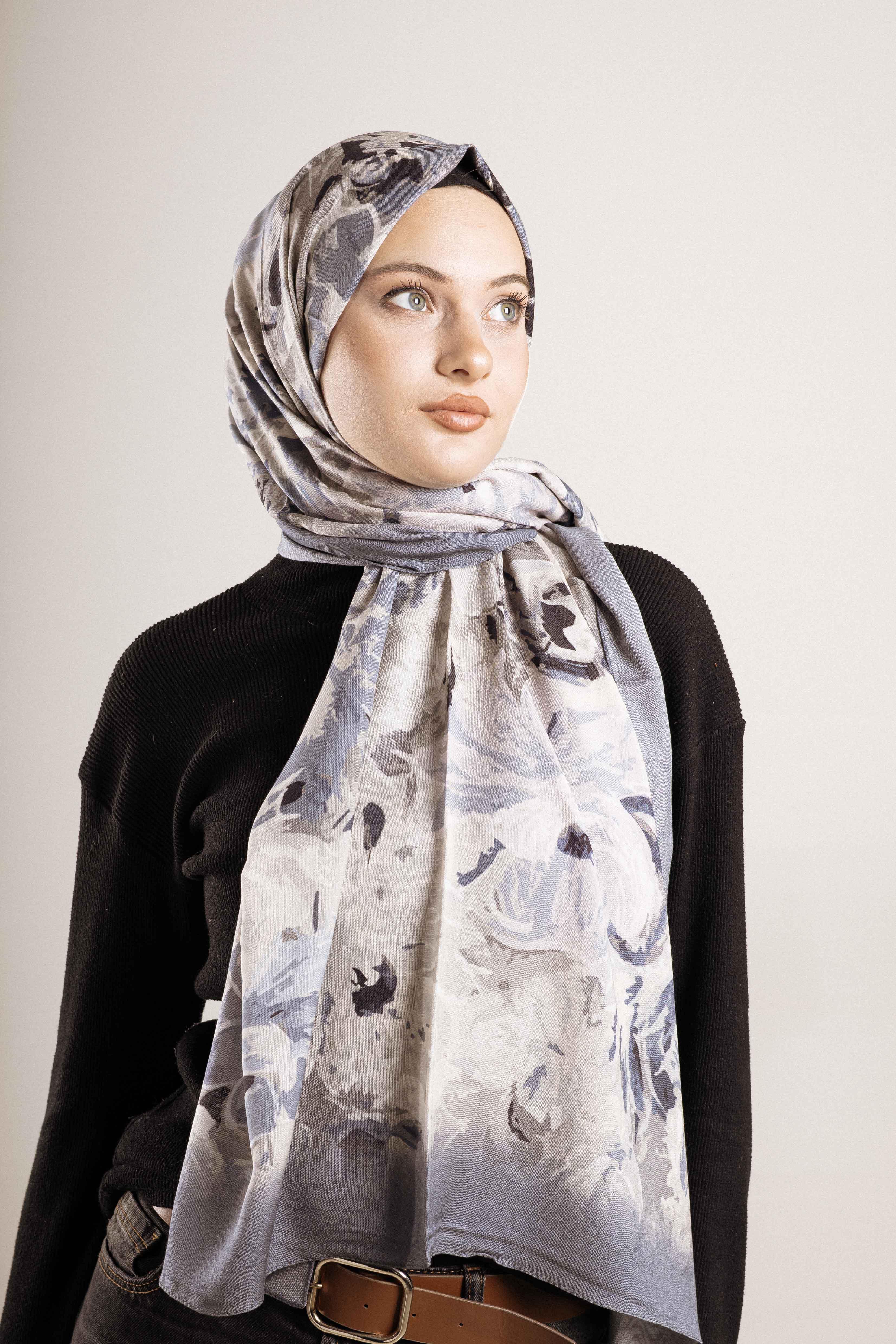 FLOOR İPEK ŞAL İTALYAN DİKİŞİ DESEN-2