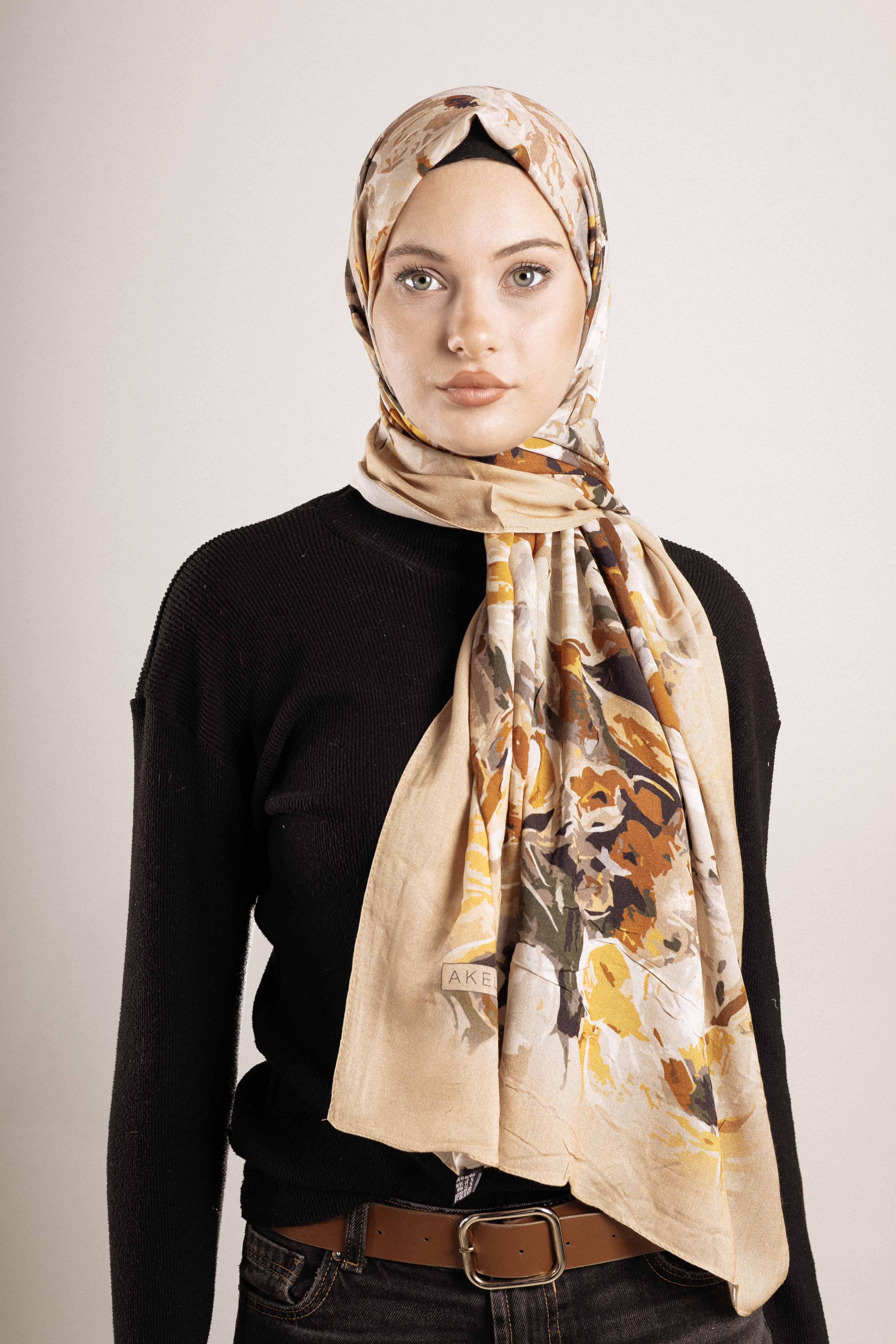 FLOOR İPEK ŞAL İTALYAN DİKİŞİ DESEN-2