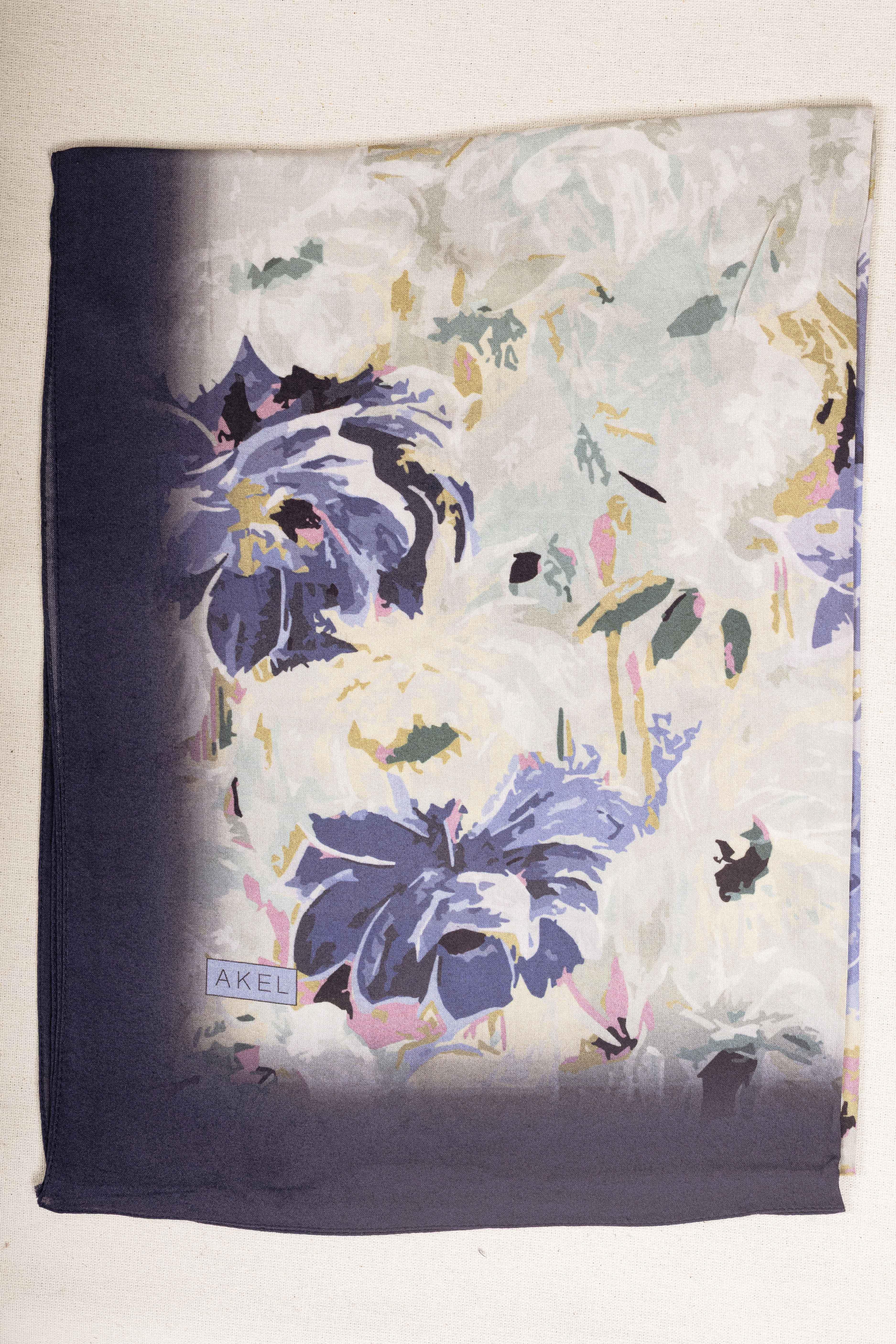 FLOOR İPEK ŞAL İTALYAN DİKİŞİ DESEN-2