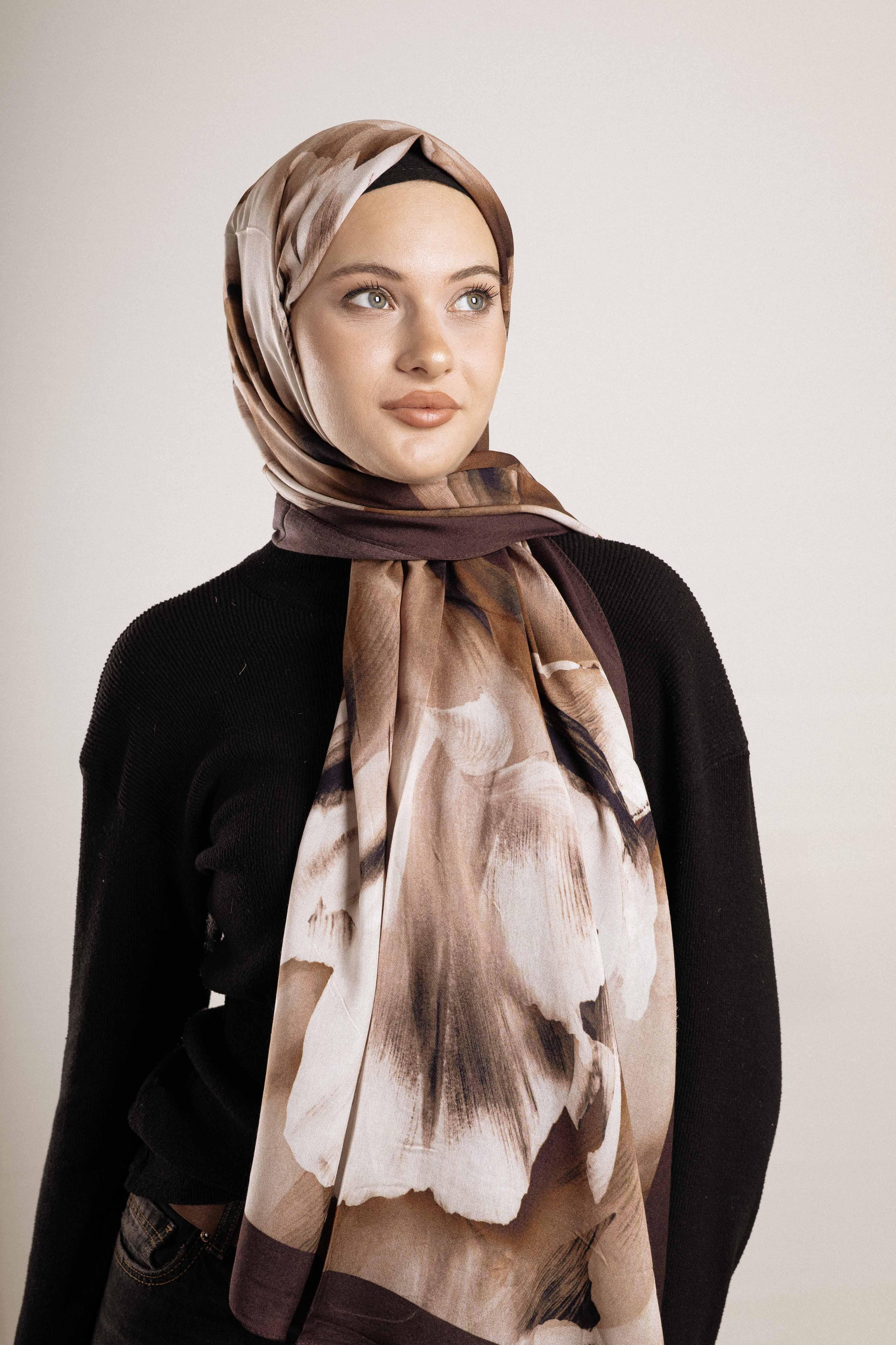 FLOOR İPEK ŞAL İTALYAN DİKİŞİ DESEN-3