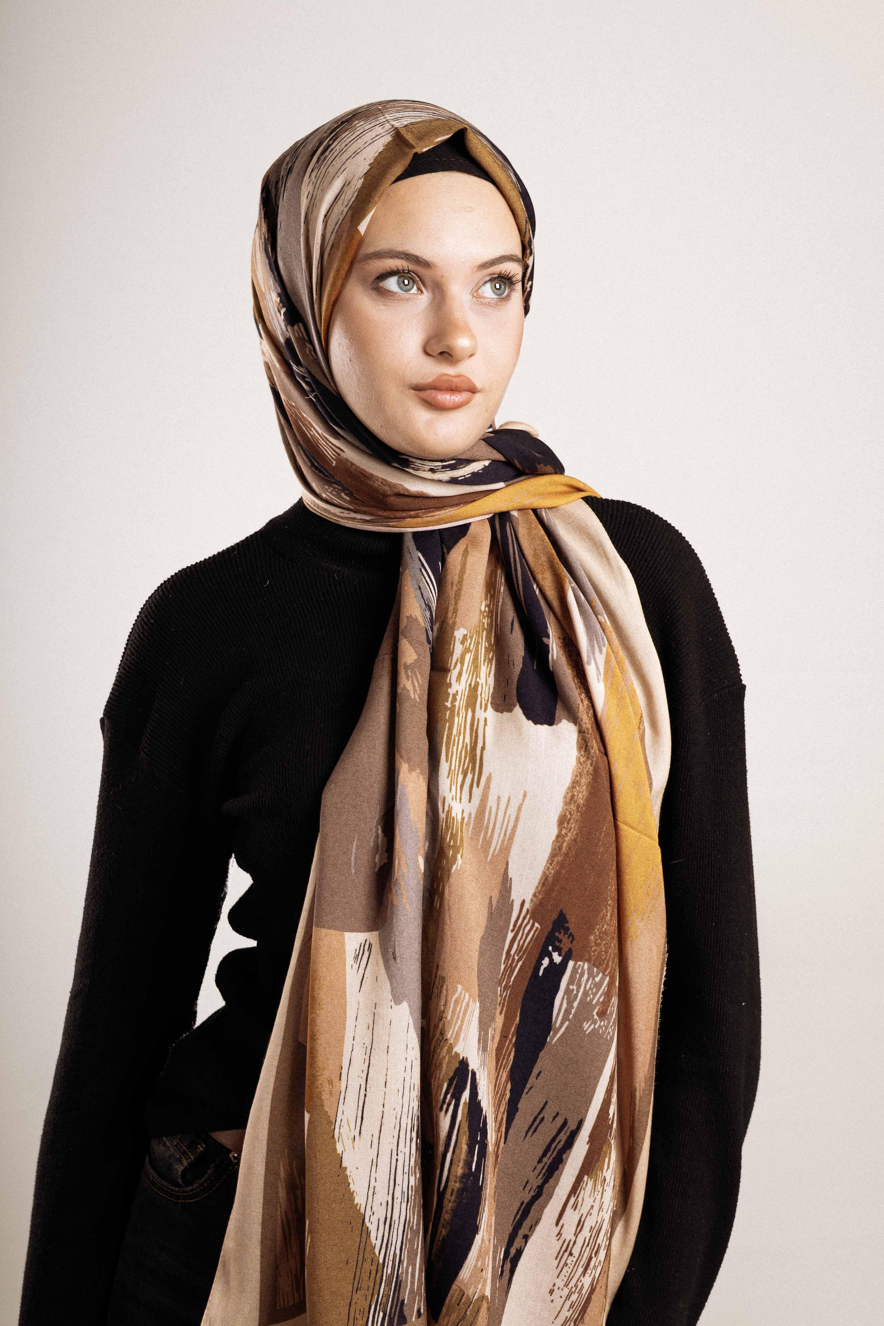 FLOOR İPEK ŞAL İTALYAN DİKİŞİ DESEN-4