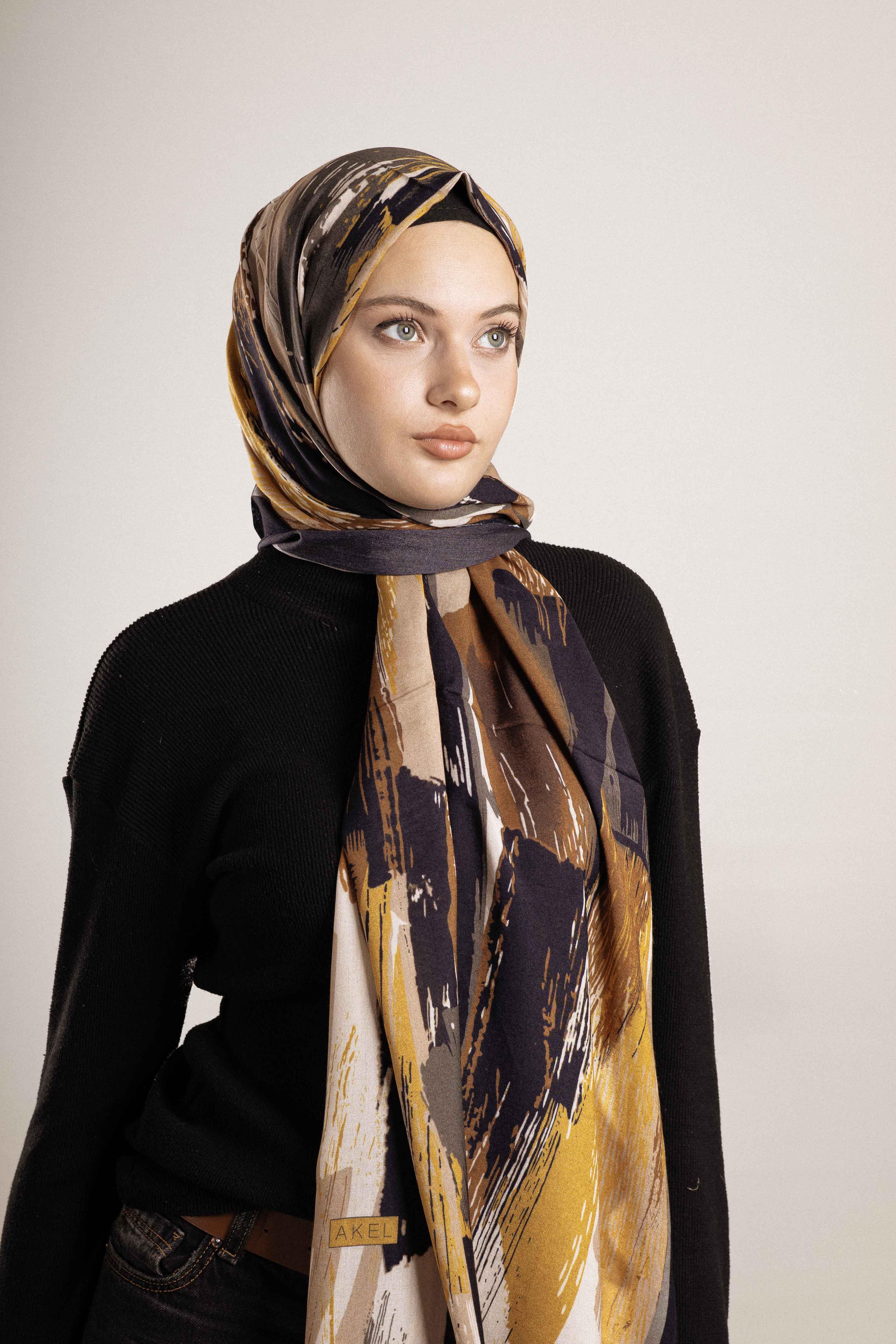 FLOOR İPEK ŞAL İTALYAN DİKİŞİ DESEN-4