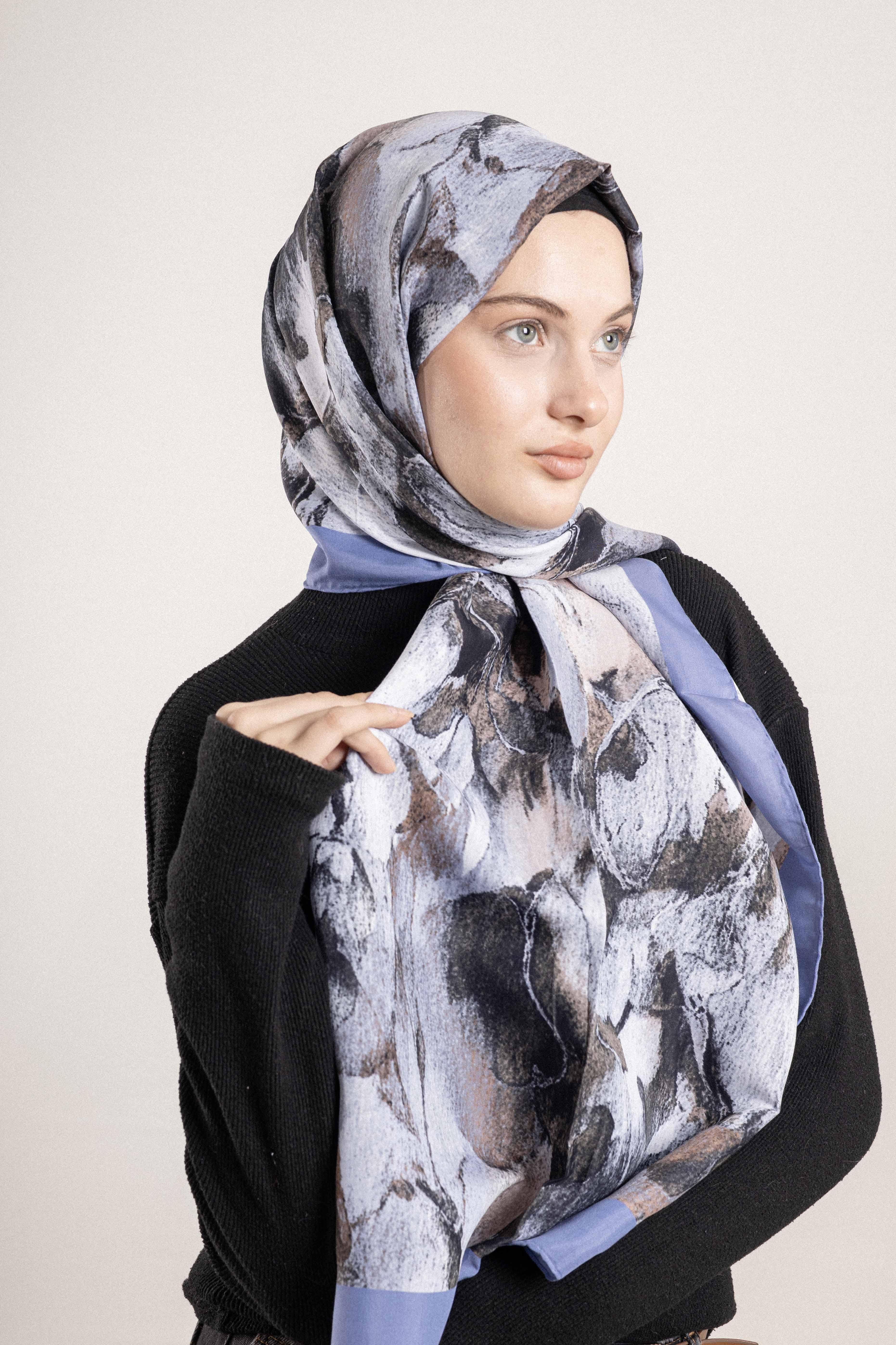 FLOOR İPEK ŞAL EL DİKİŞİ DESEN-2