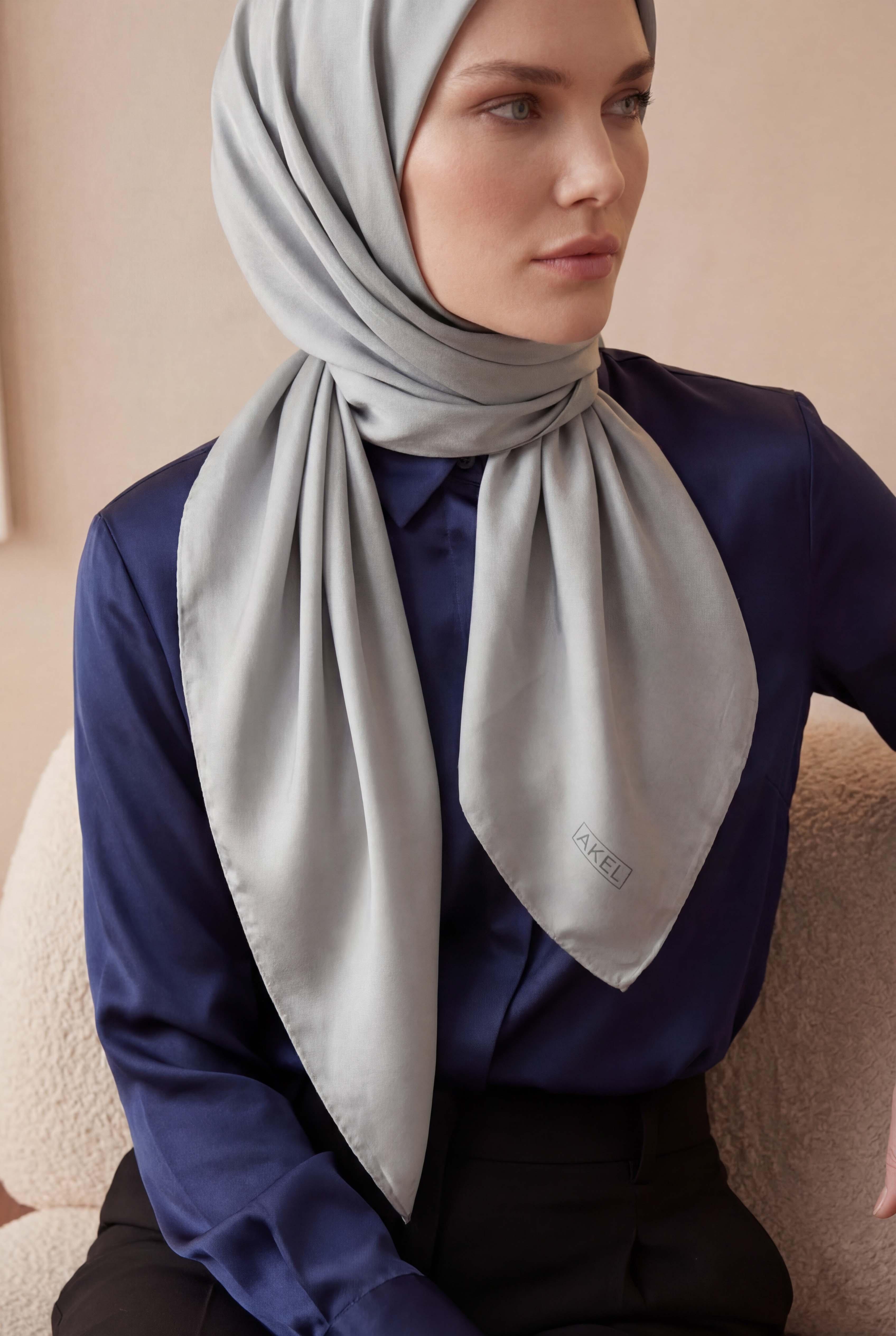 Düz Kristal Kumaş Eşarp - Kaymaz, Şık, Tok Duran | Günlük &amp; Abiye Uyumlu