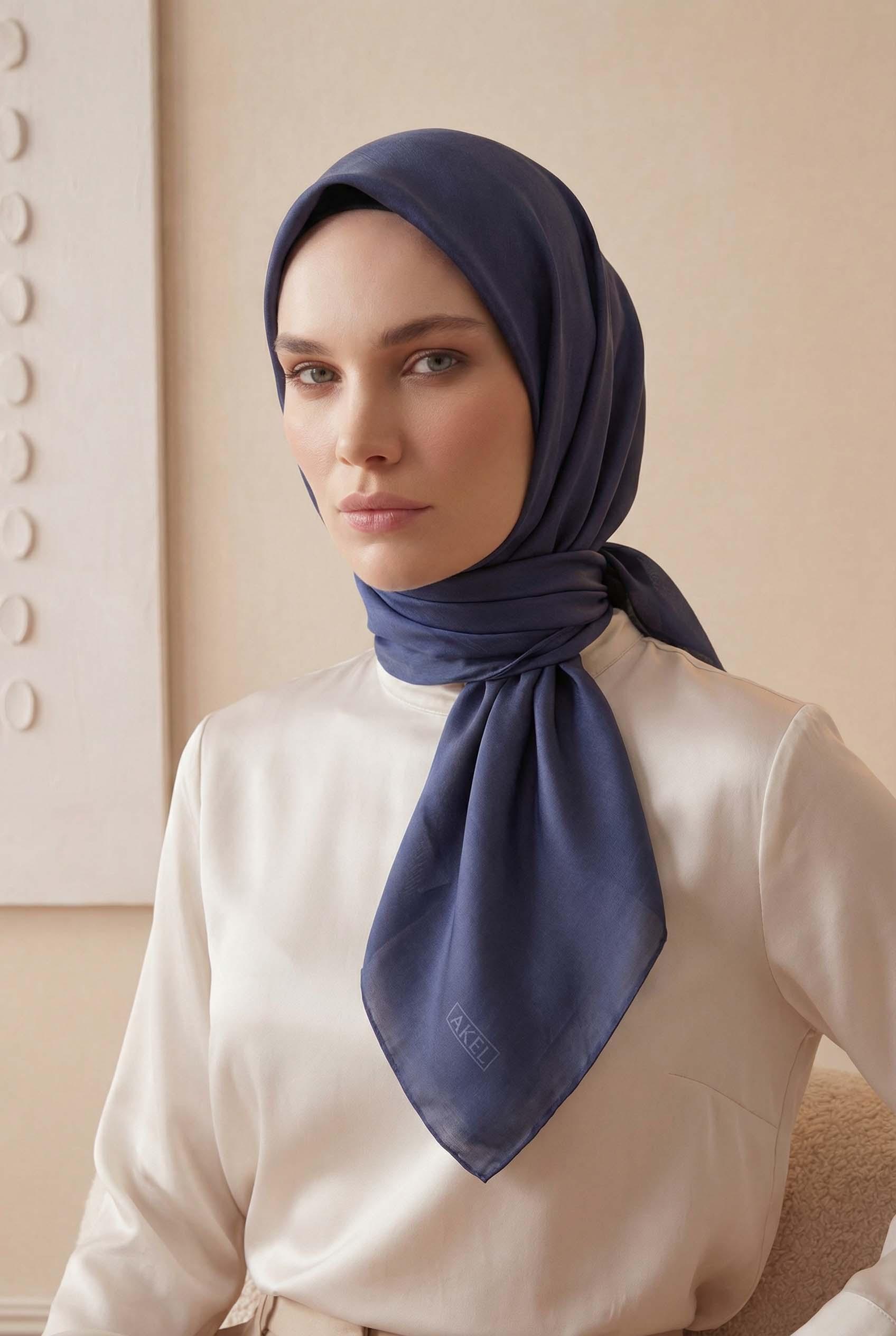 Düz Kristal Kumaş Eşarp - Kaymaz, Şık, Tok Duran | Günlük &amp; Abiye Uyumlu