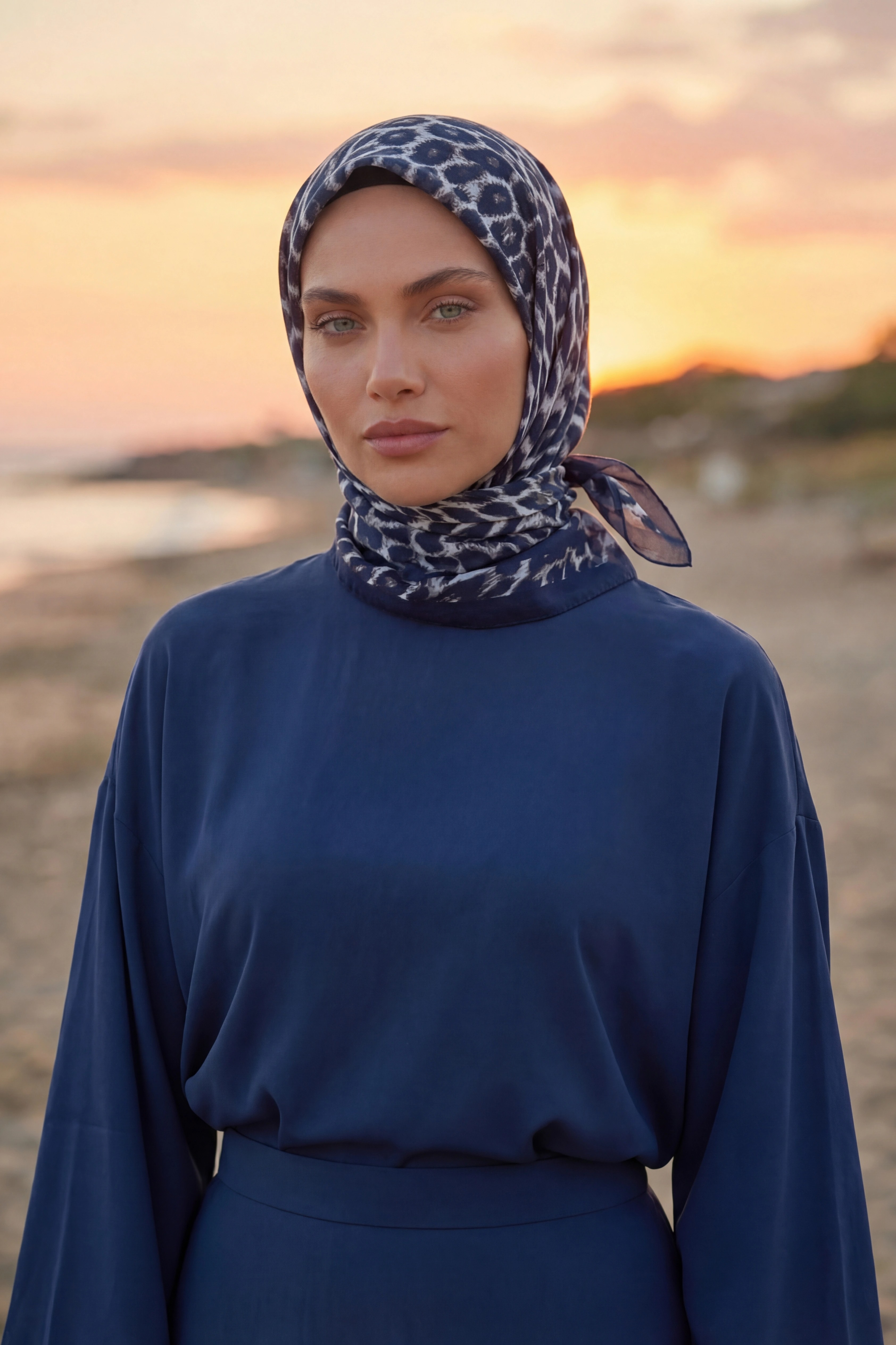 Dijital Soft Leopar Desen Eşarp