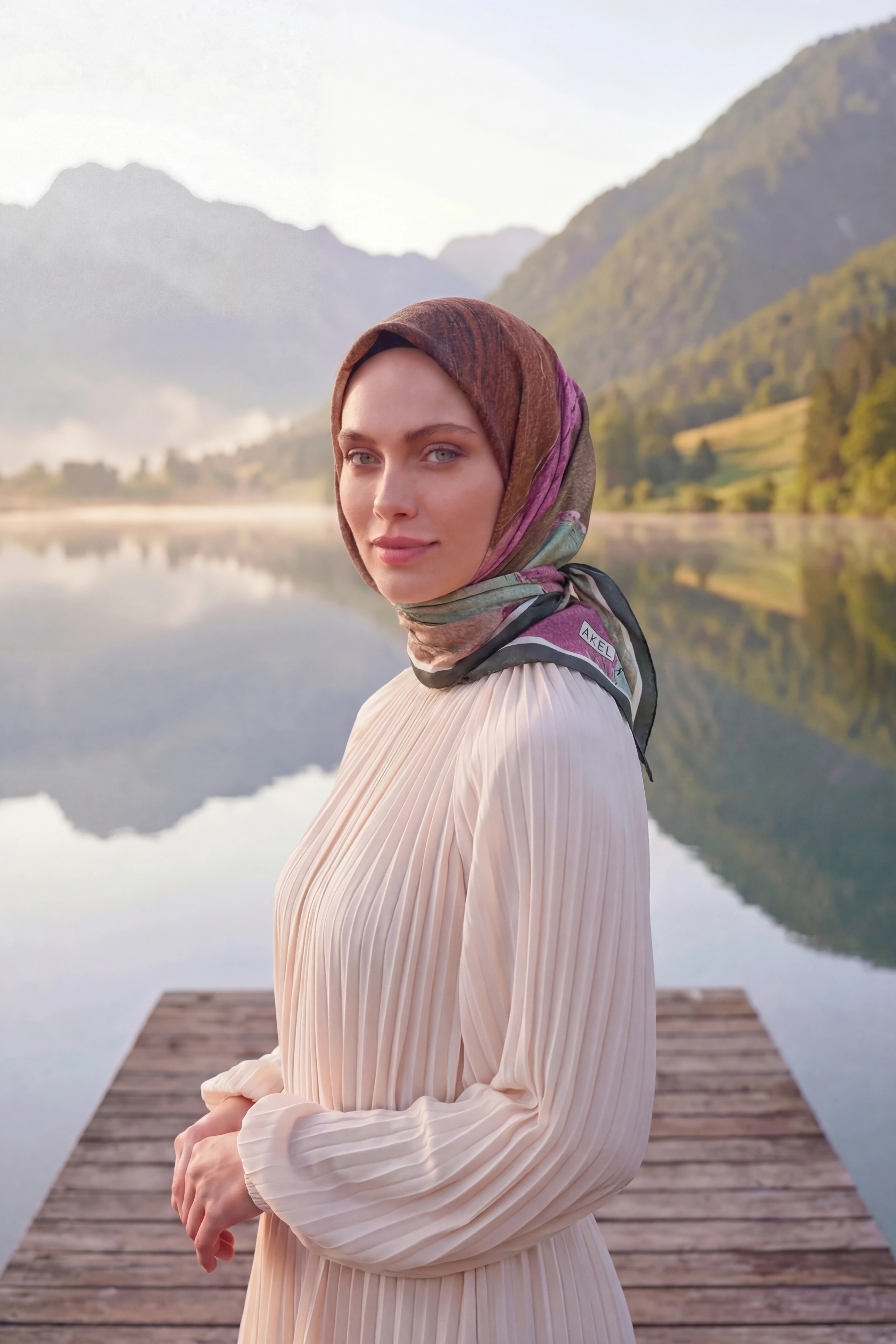 Dijital Kristal Eşarp Yeni Desen-1