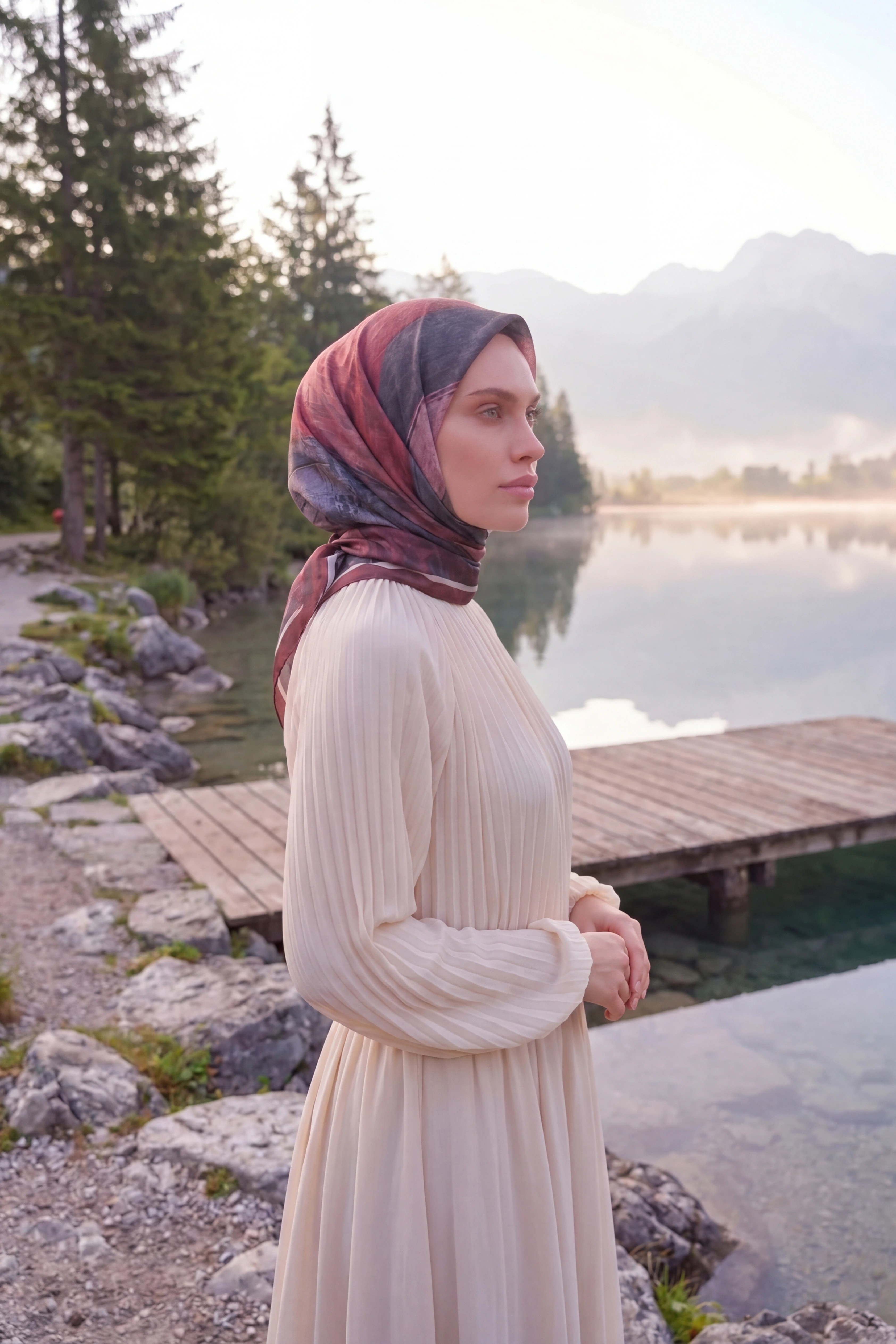 Dijital Kristal Eşarp Yeni Desen-1