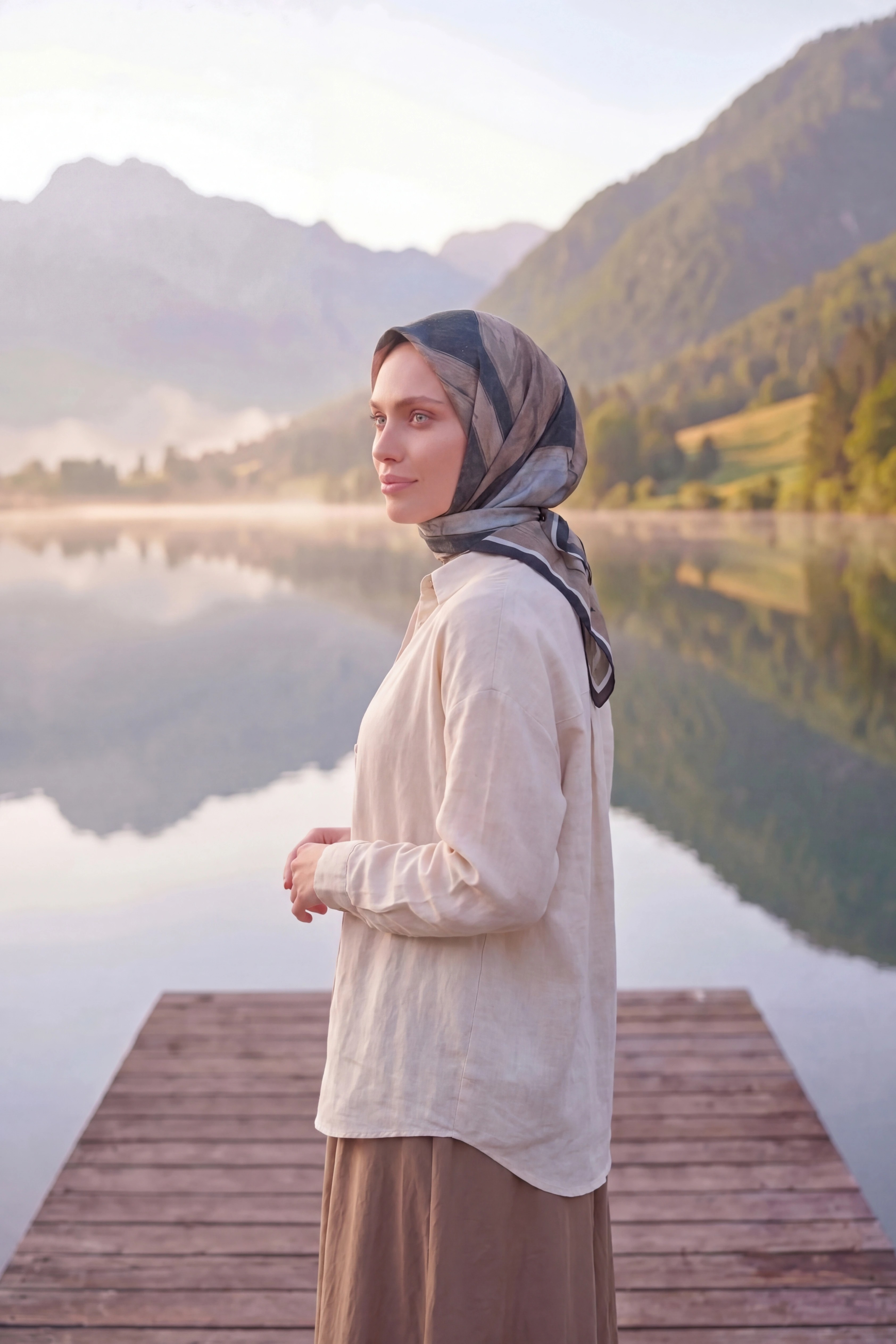 Dijital Kristal Eşarp Yeni Desen-1