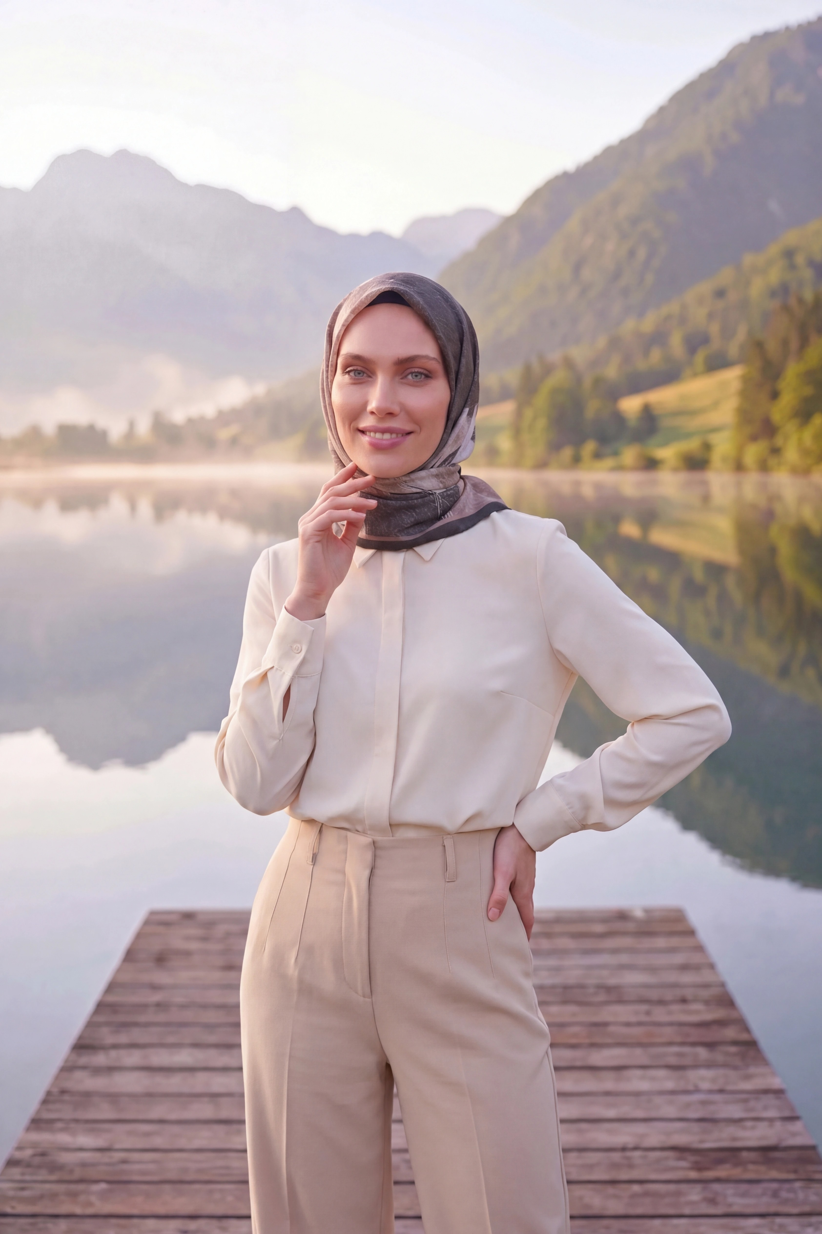 Dijital Kristal Eşarp Yeni Desen-1