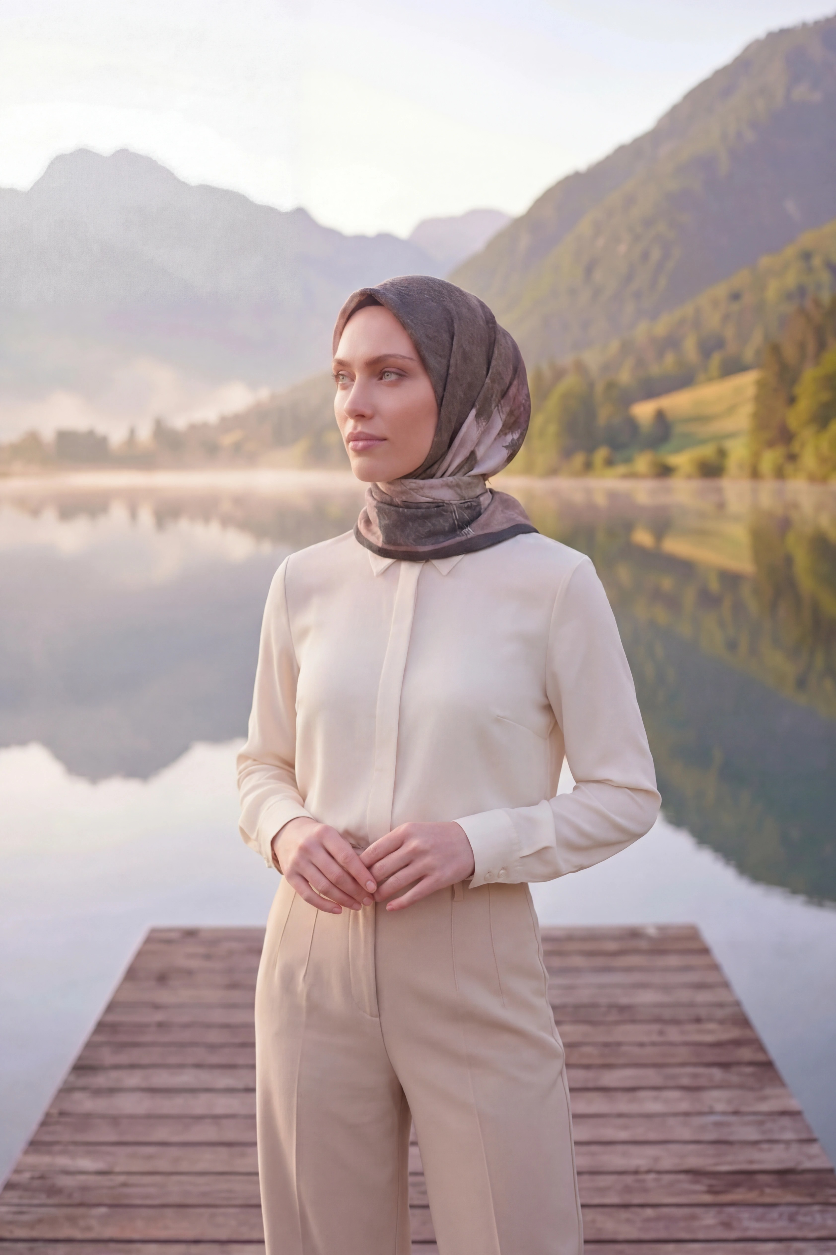 Dijital Kristal Eşarp Yeni Desen-1