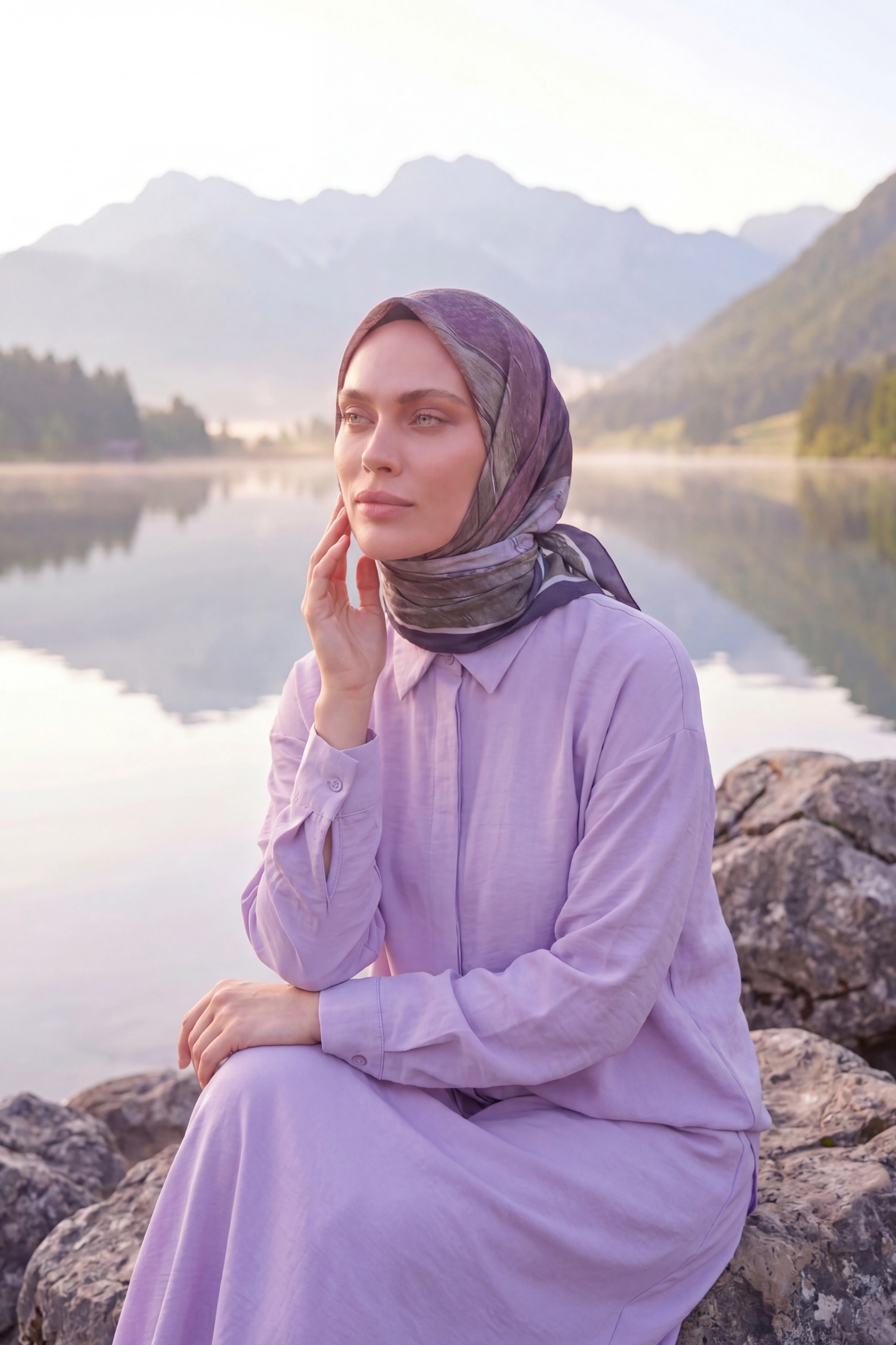 Dijital Kristal Eşarp Yeni Desen-1