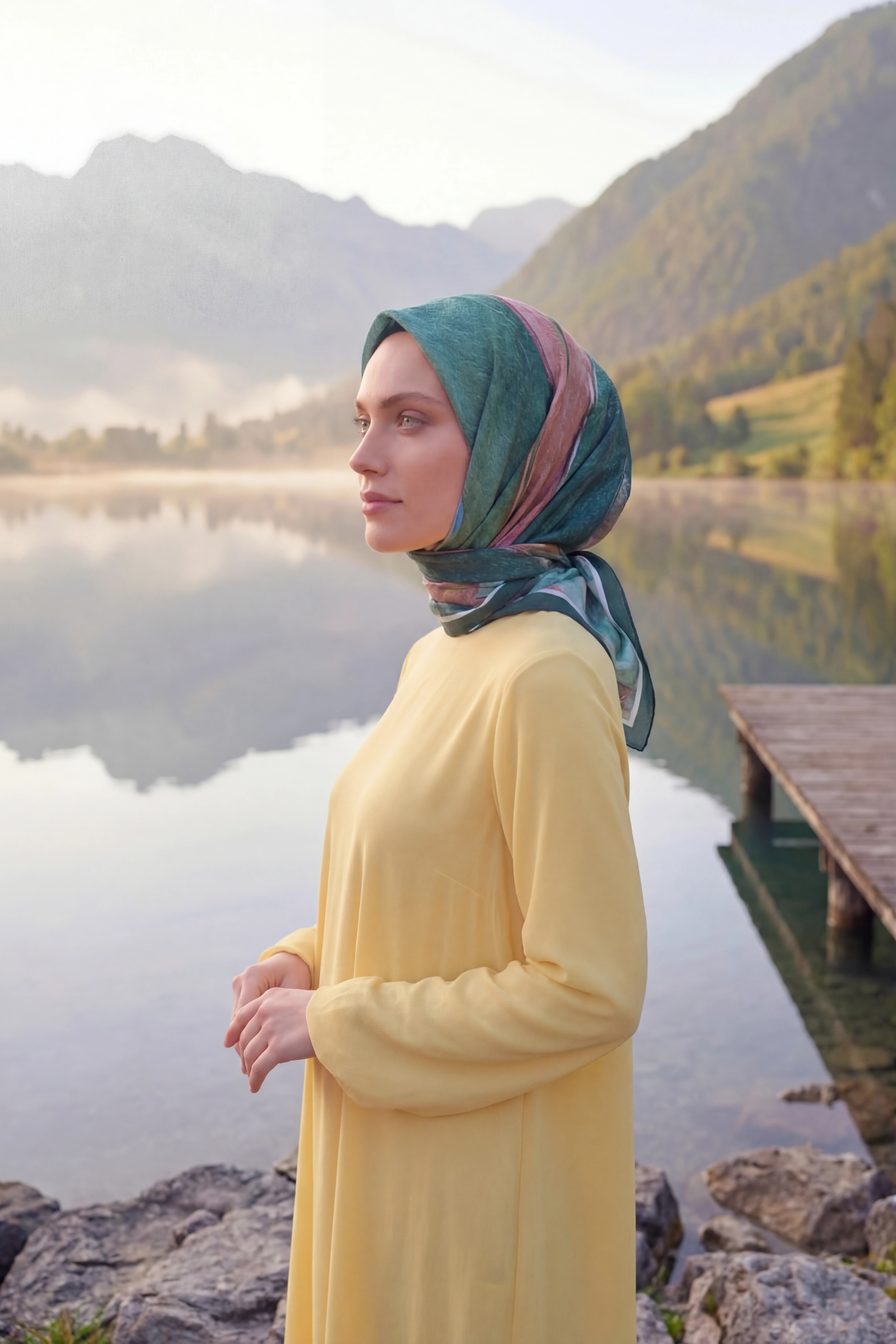 Dijital Kristal Eşarp Yeni Desen-1