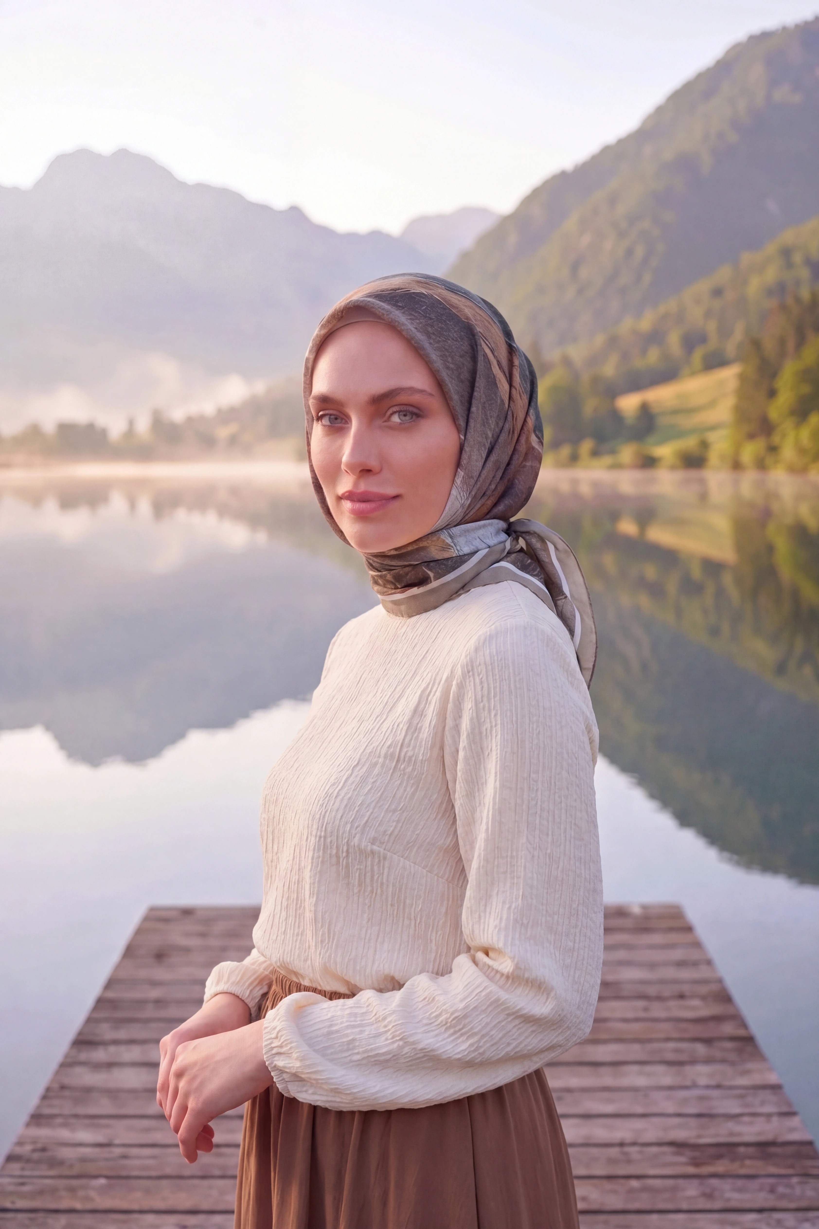 Dijital Kristal Eşarp Yeni Desen-1