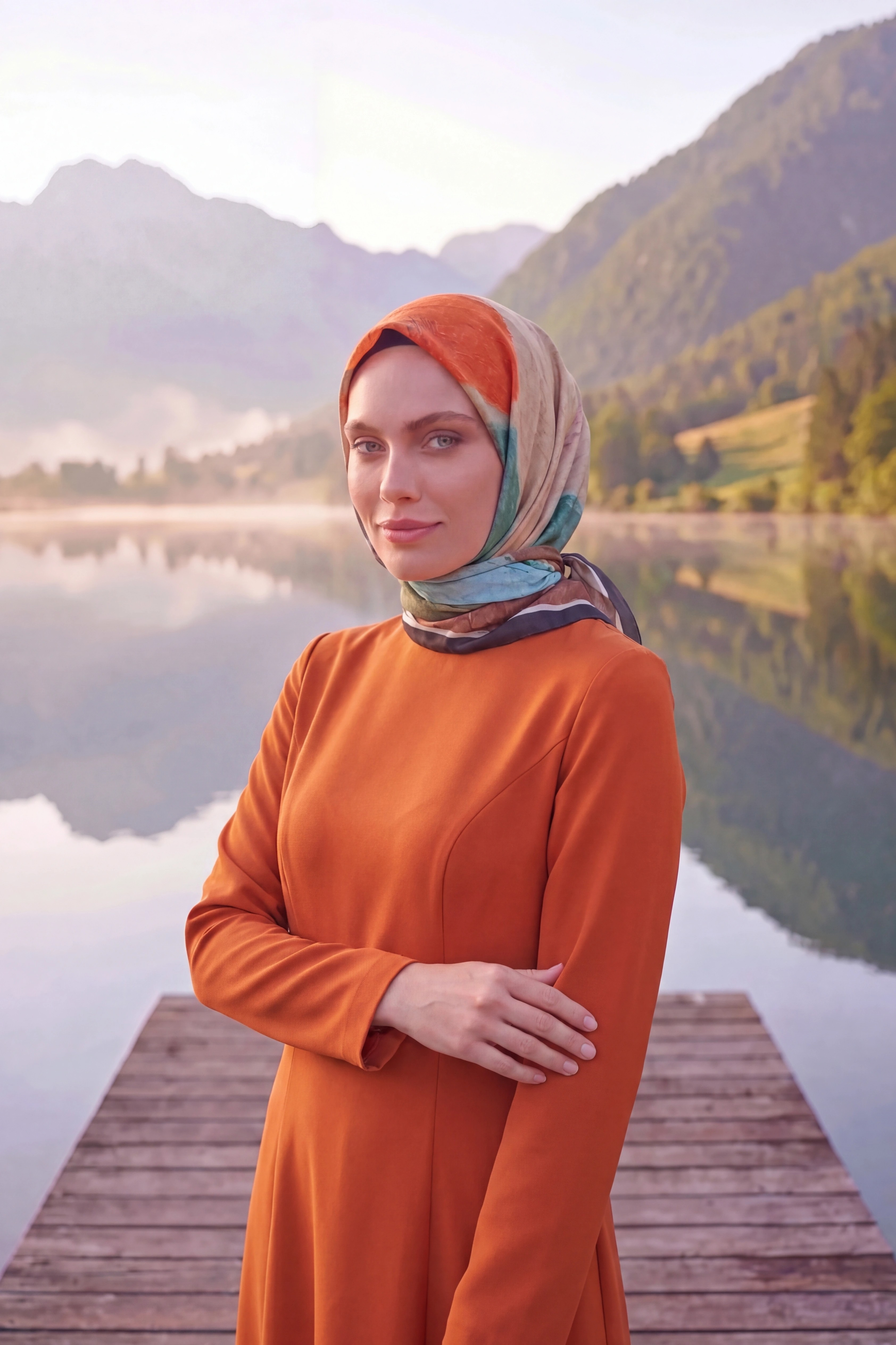 Dijital Kristal Eşarp Yeni Desen-1