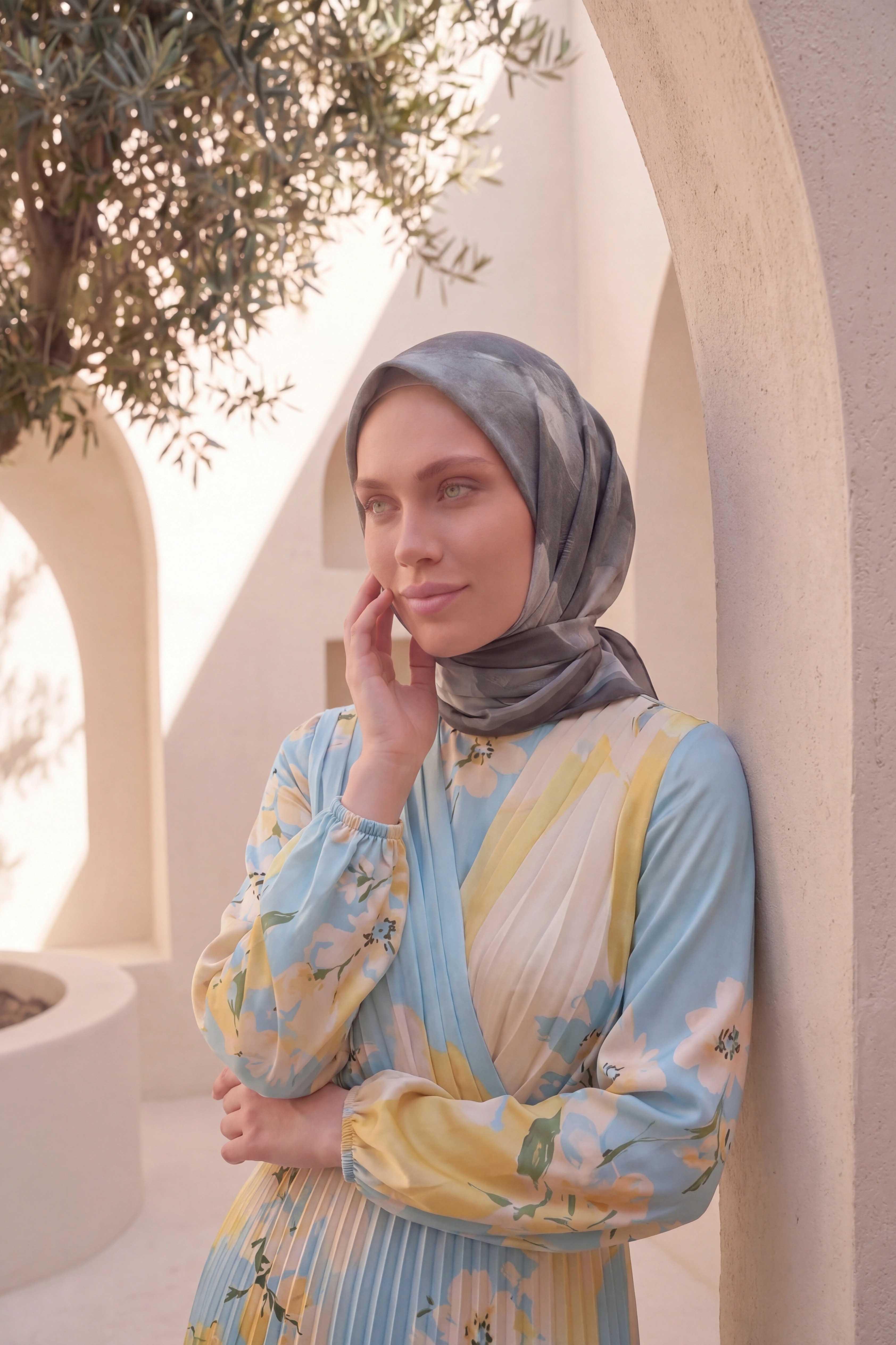 Dijital Kristal Eşarp Yeni Desen-2