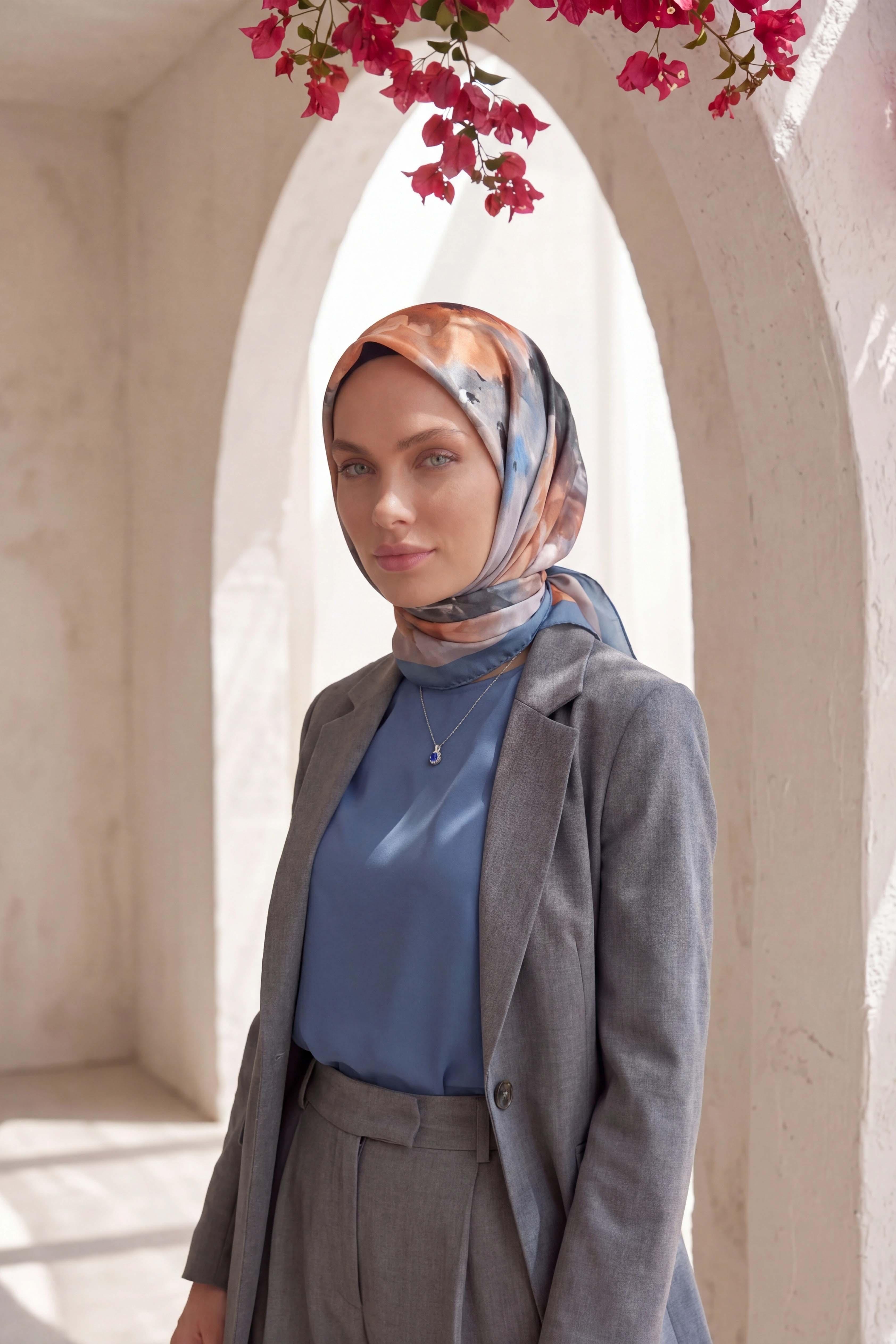 Dijital Kristal Eşarp Yeni Desen-4