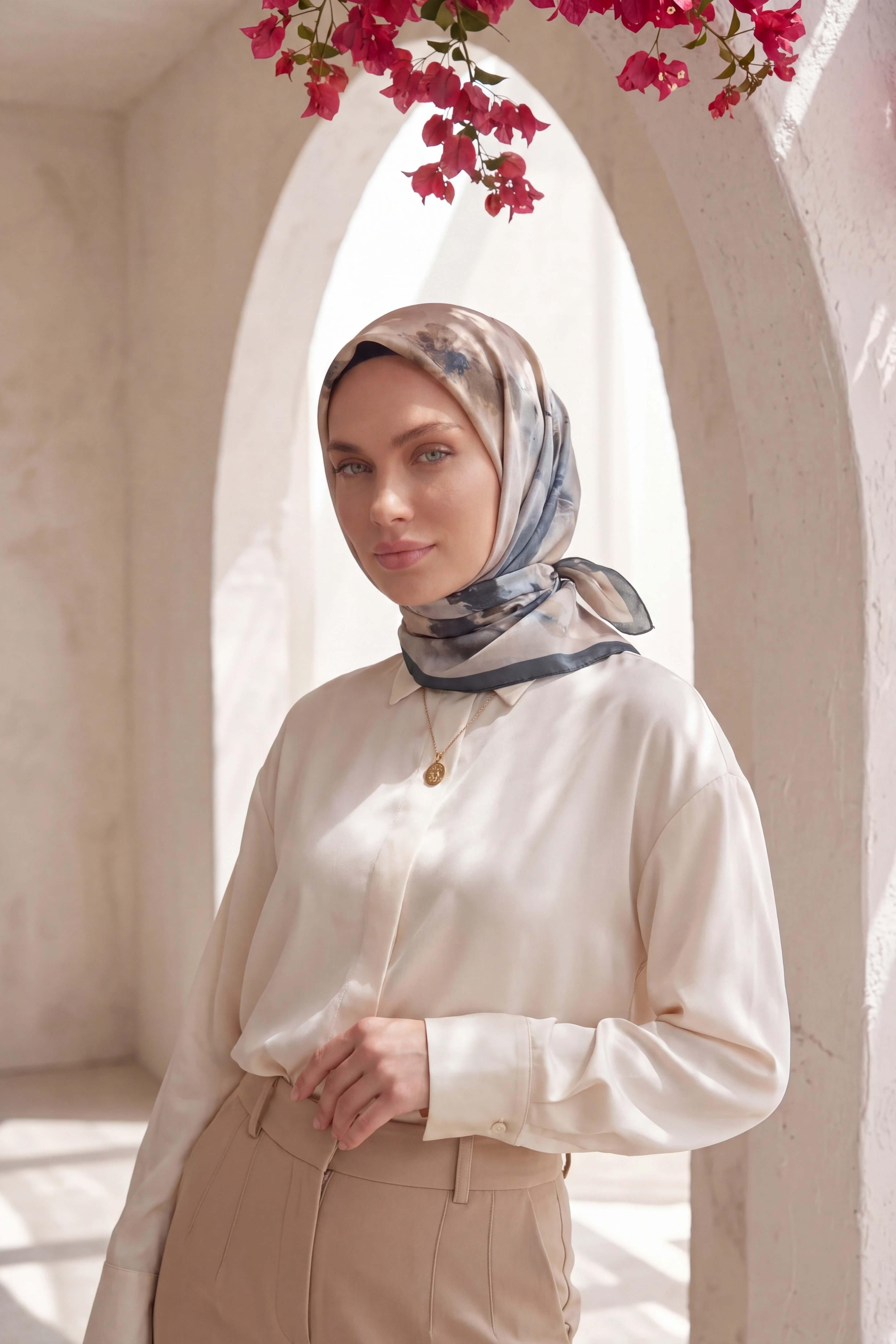 Dijital Kristal Eşarp Yeni Desen-4