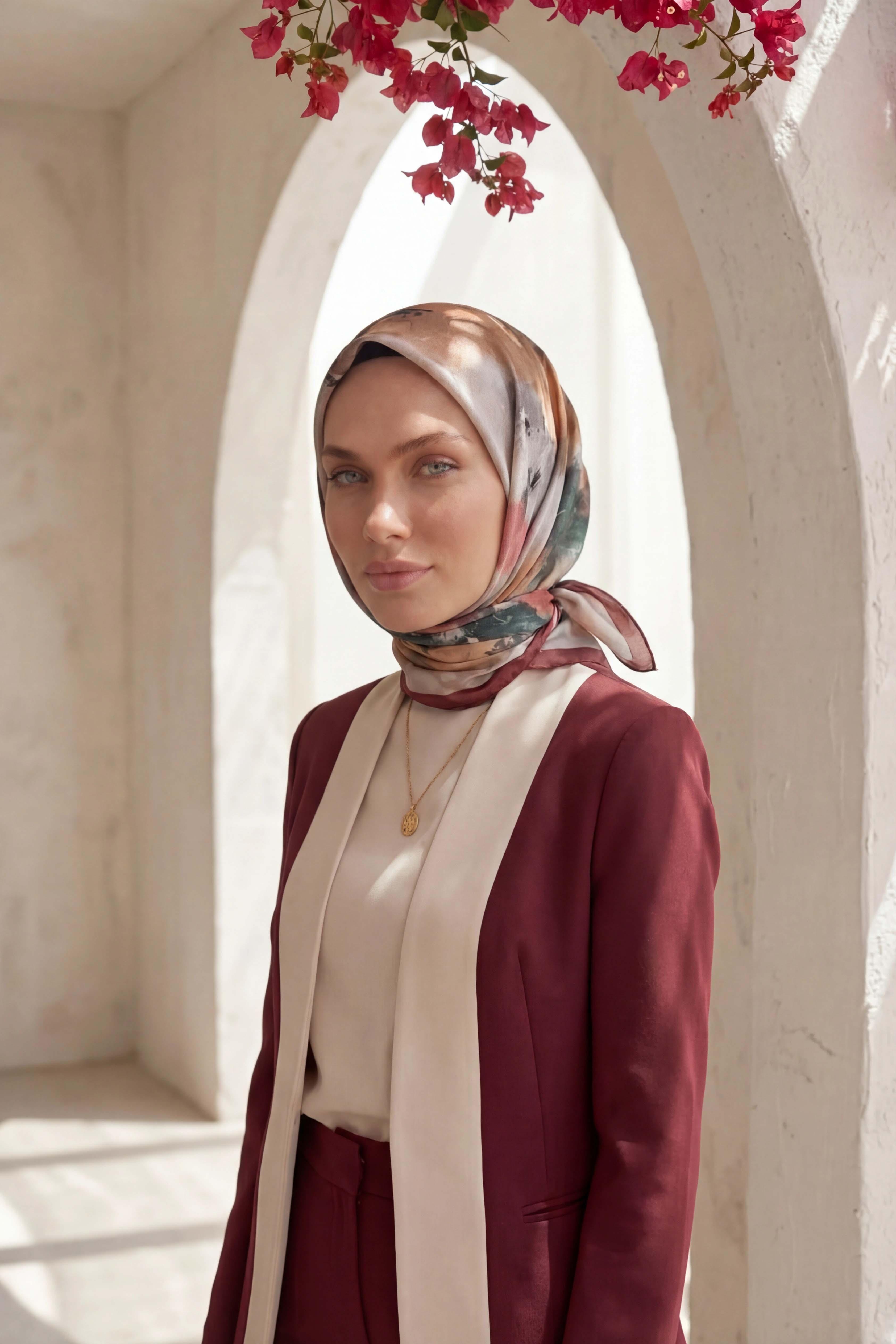 Dijital Kristal Eşarp Yeni Desen-4