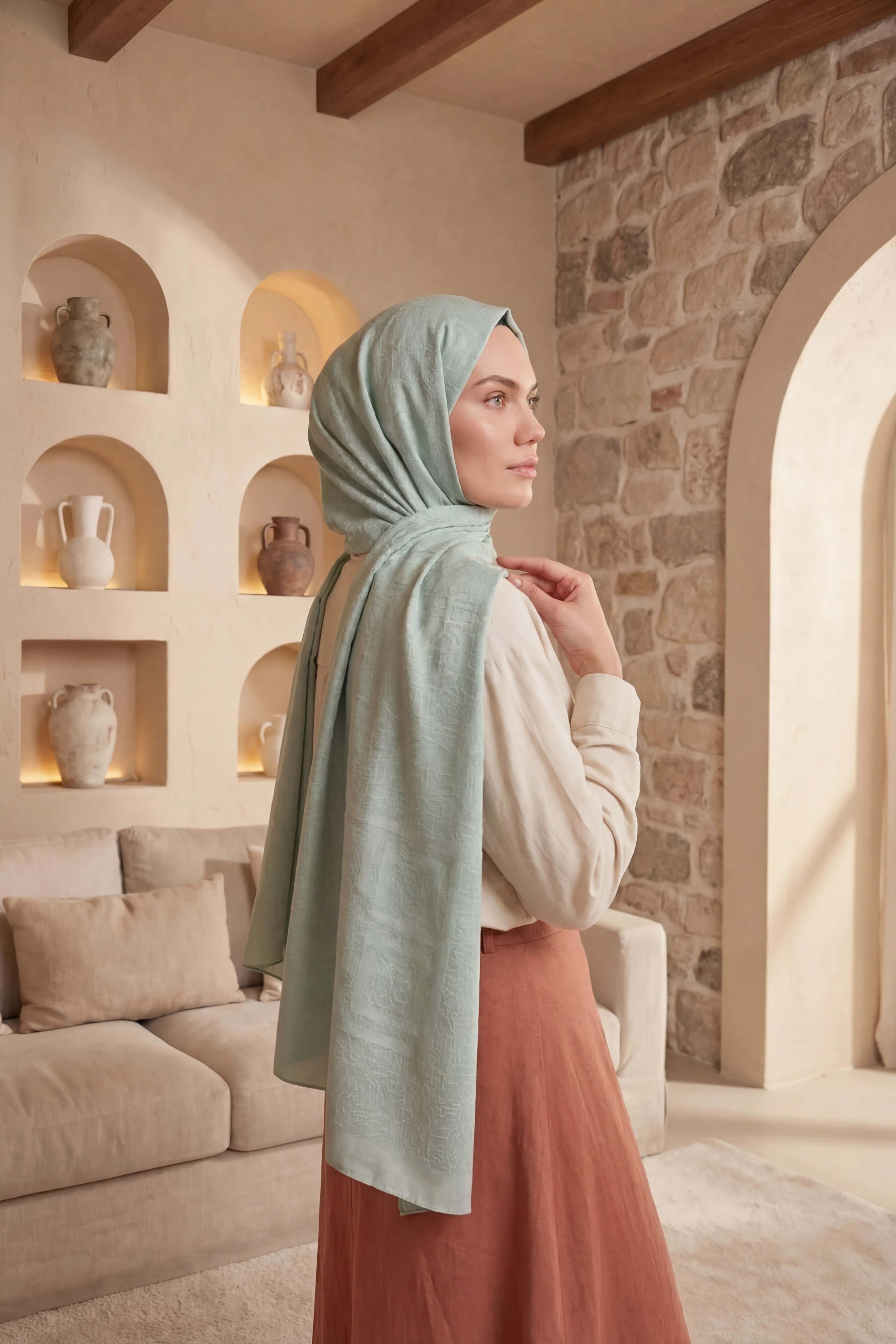 Asetat Şal Akel Desen